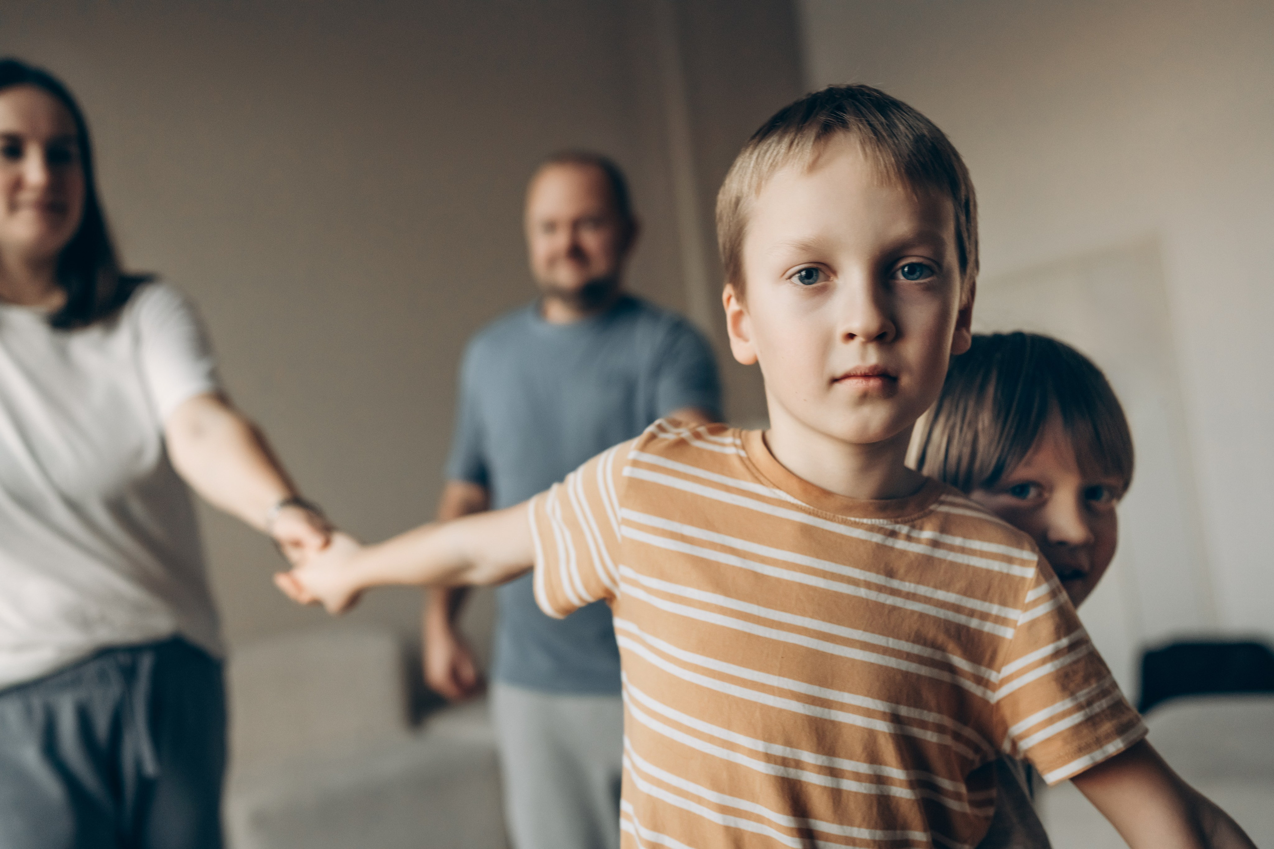 Семейная фотосессия в студии. Детский, семейный и ньюборн фотограф в Москве Юлия Шуарт