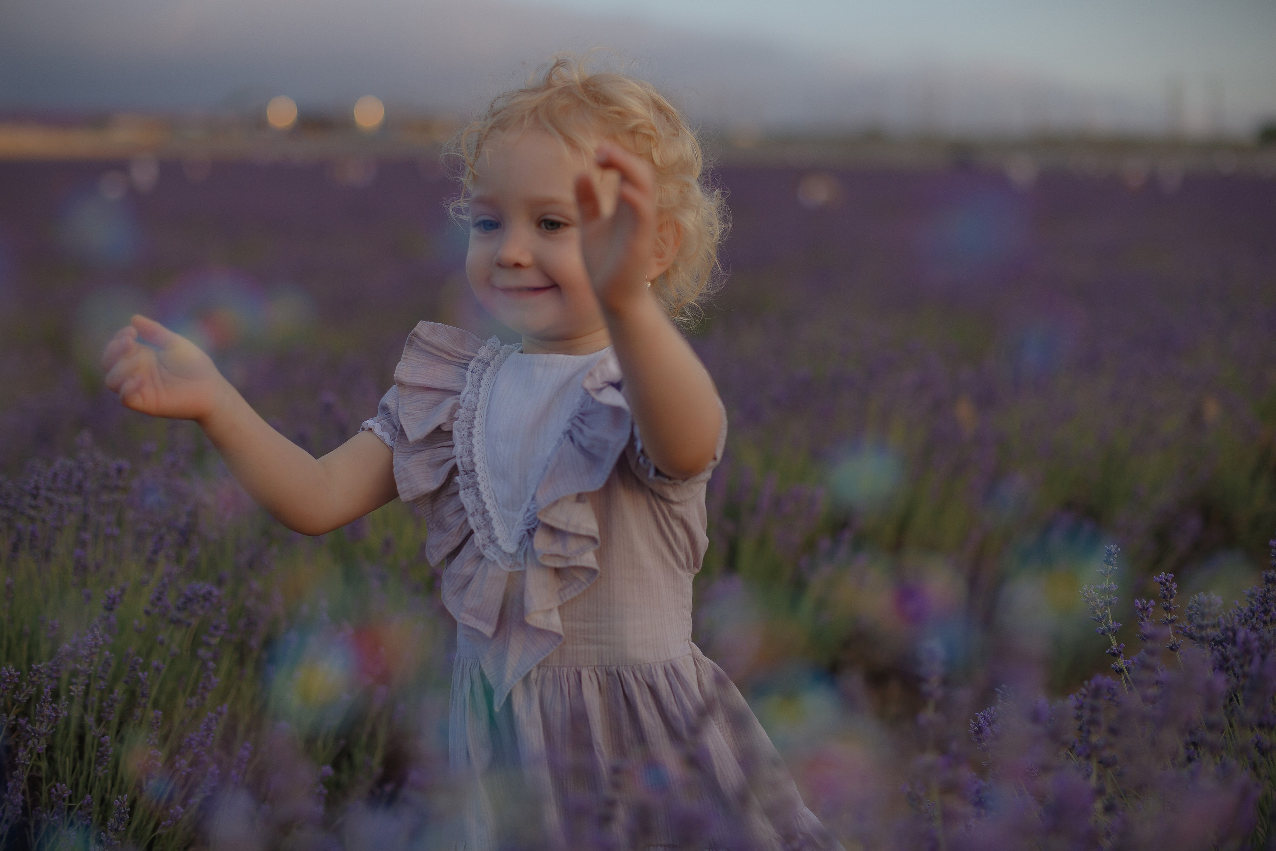 Прогулка на лавандовом поле. Семейный и детский фотограф в Крыму Екатерина Швец