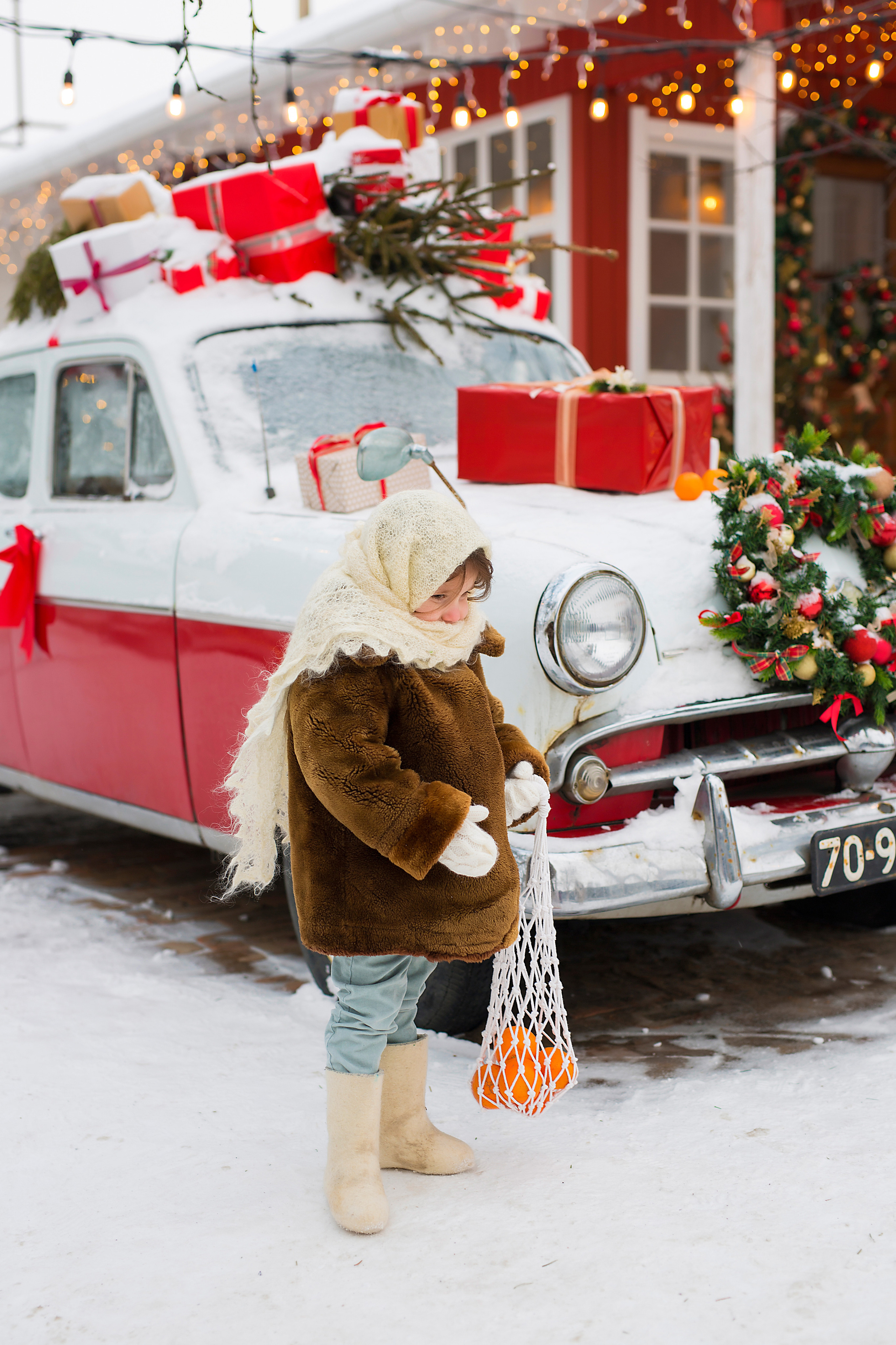 Новогодняя фотосессия на улице. Семейный и свадебный фотограф в Санкт-Петербурге Татьяна Швыкова