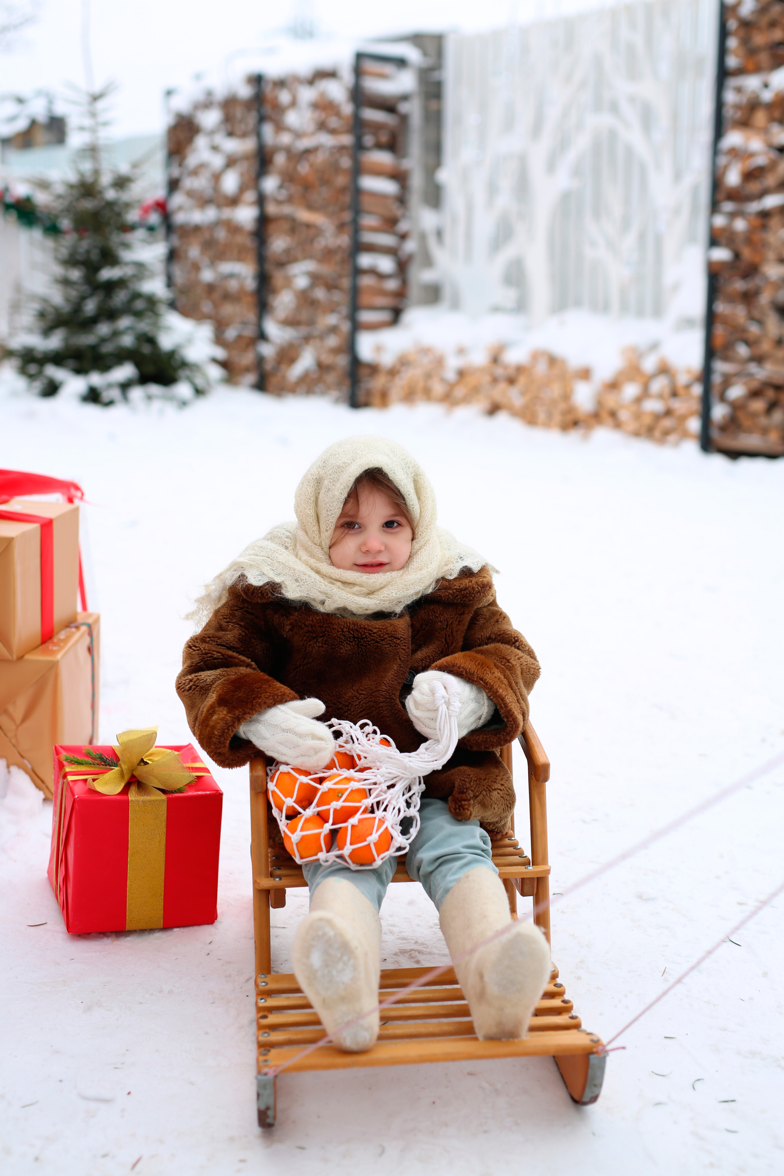Новогодняя фотосессия на улице. Семейный и свадебный фотограф в Санкт-Петербурге Татьяна Швыкова