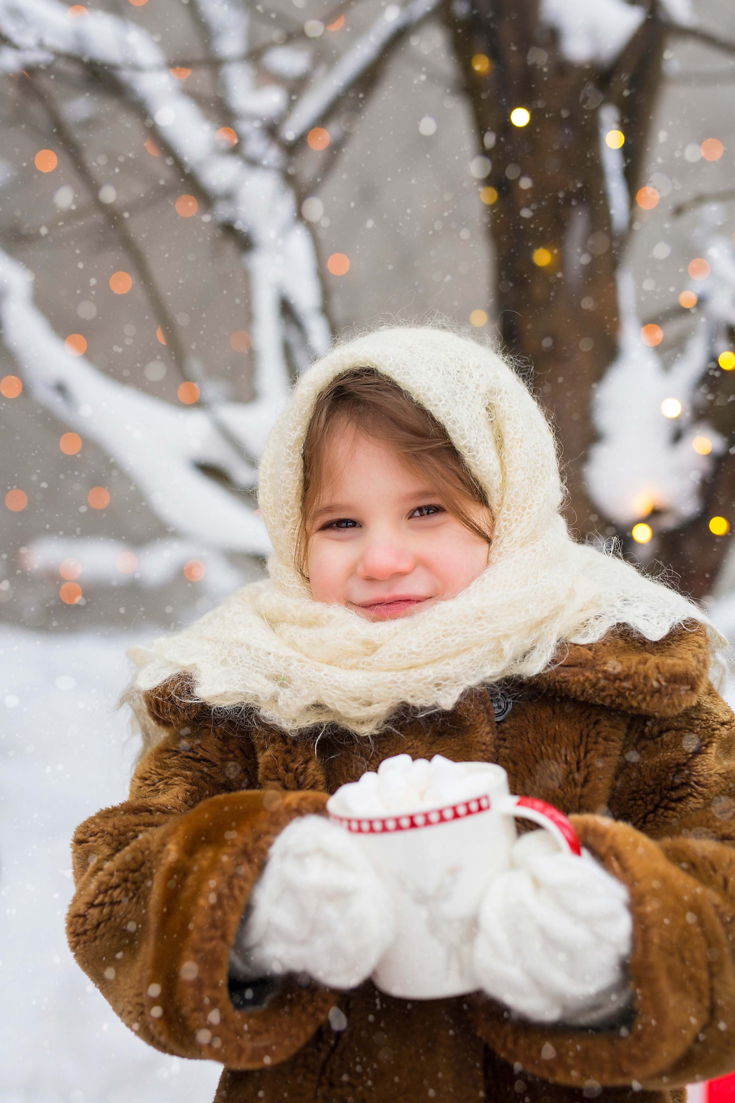 Новогодняя фотосессия на улице. Семейный и свадебный фотограф в Санкт-Петербурге Татьяна Швыкова