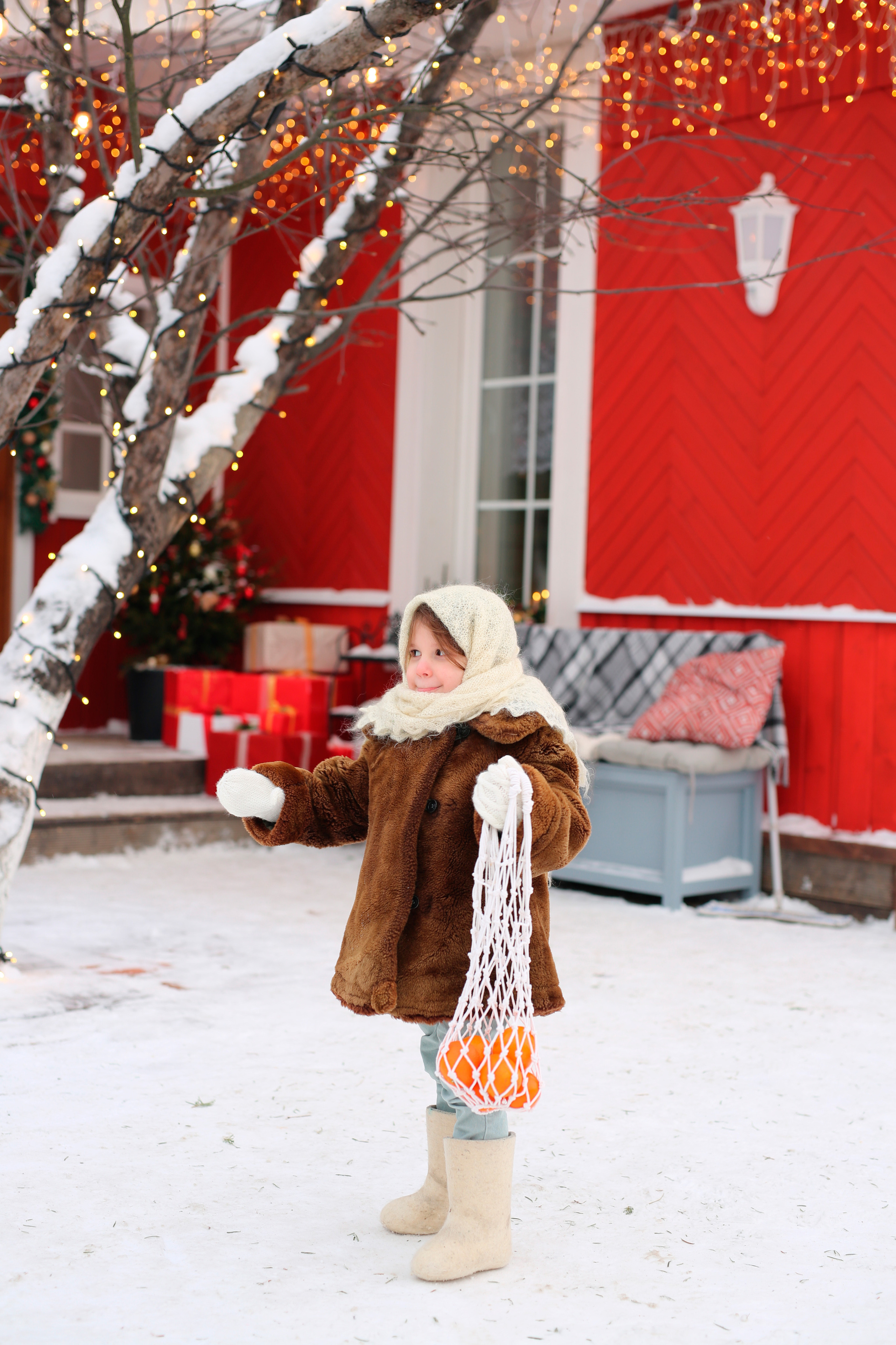 Новогодняя фотосессия на улице. Семейный и свадебный фотограф в Санкт-Петербурге Татьяна Швыкова