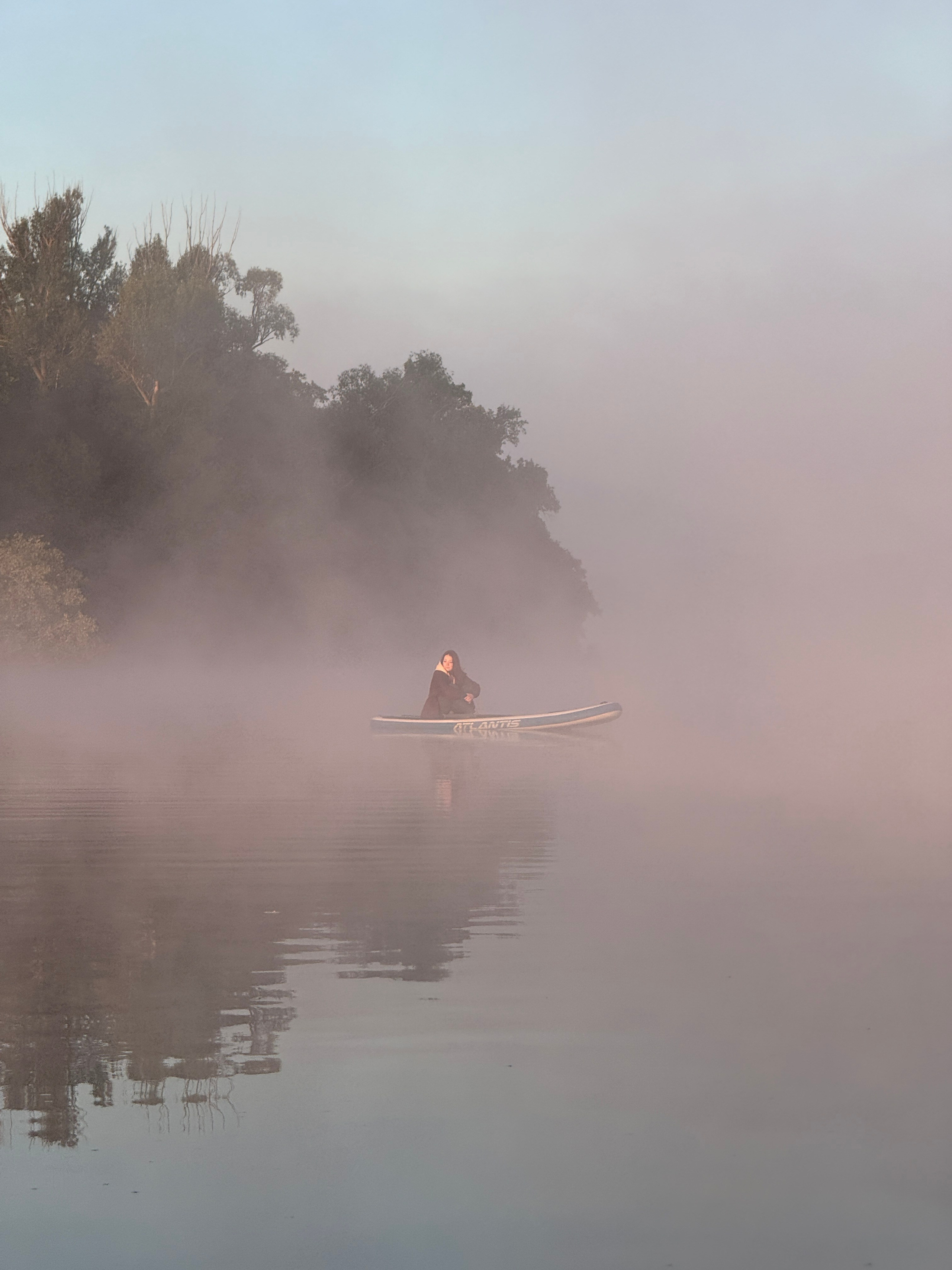 Рассвет на сапах на Ольховом озере