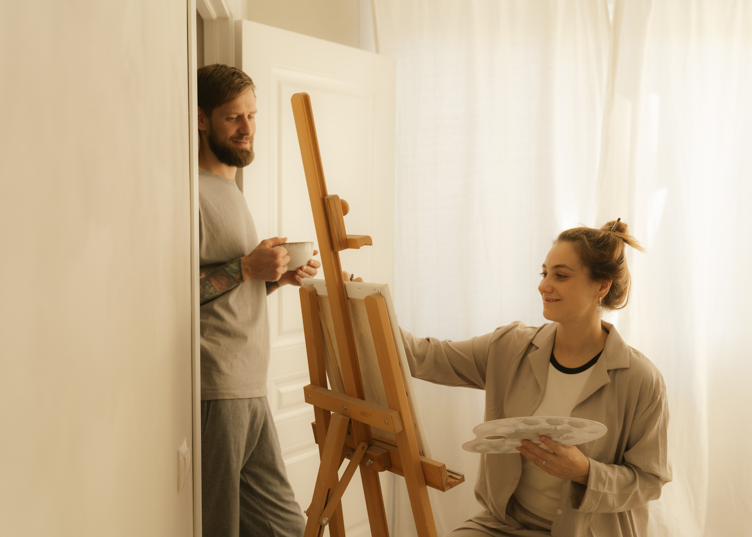 Катя и Андрей | домашняя. Фотограф в Новосибирске Диана Ильиных