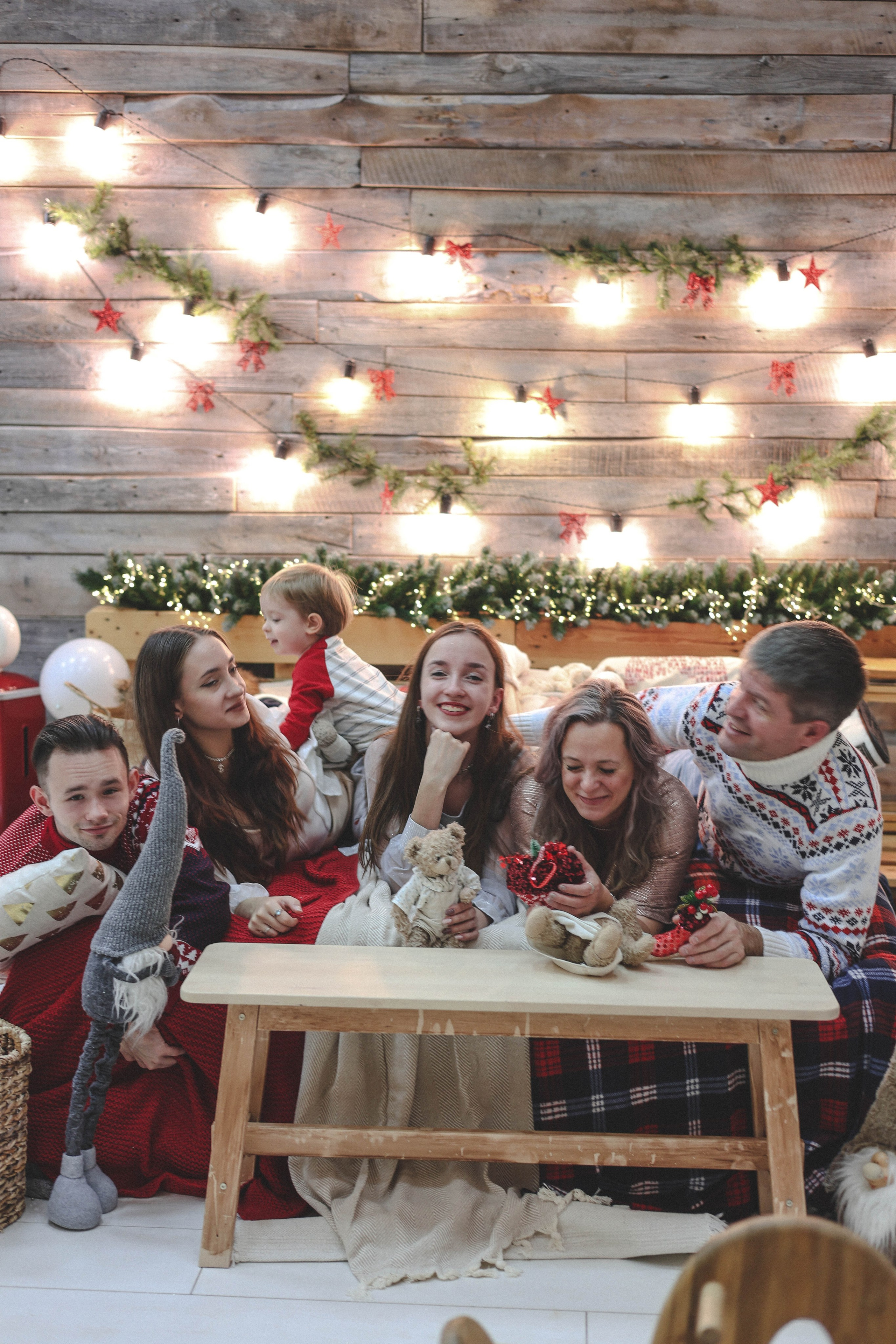 Новогодняя история «Ирина и ее семья». Фотограф в Москве Анастасия Калинина
