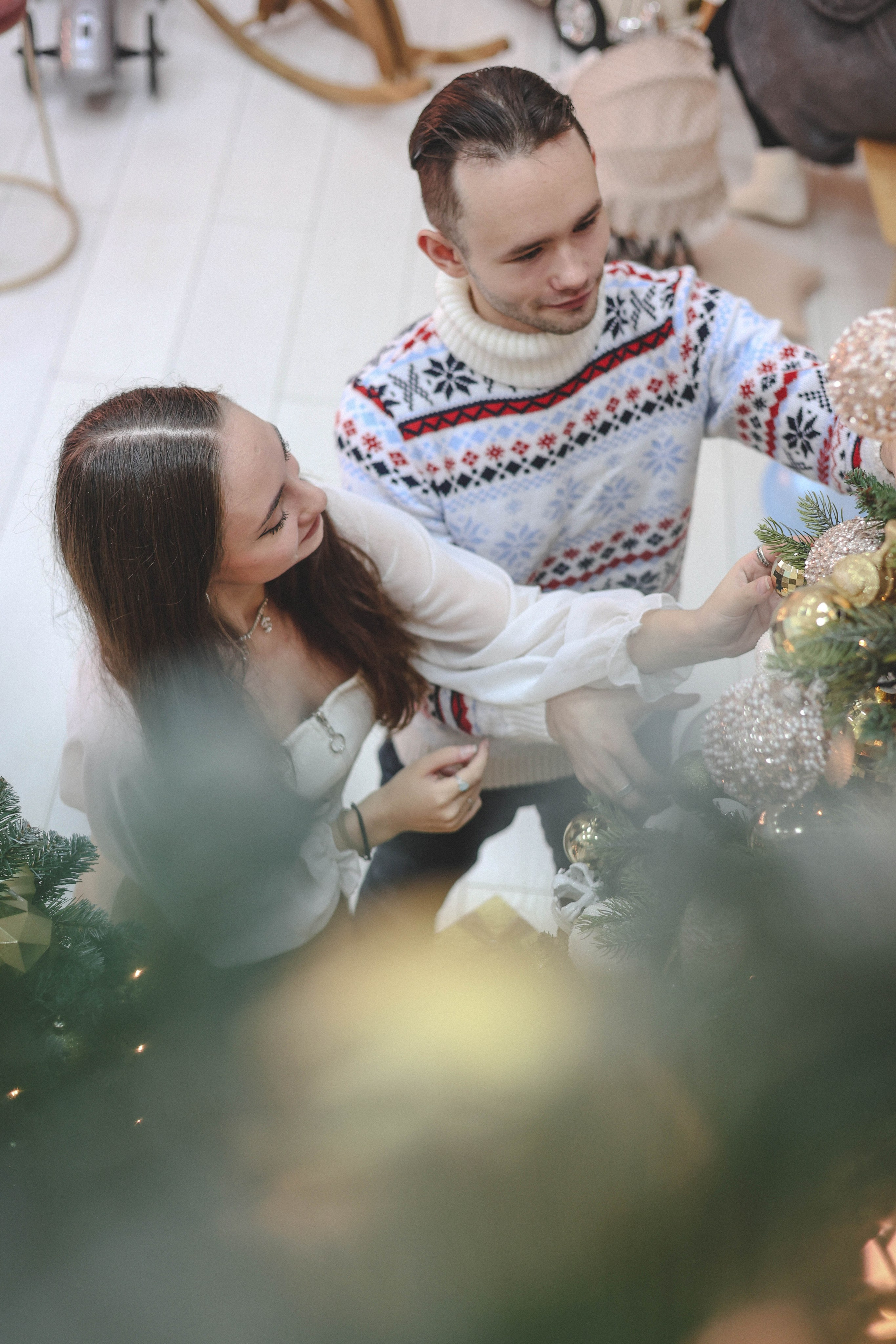Новогодняя история «Ирина и ее семья». Фотограф в Москве Анастасия Калинина