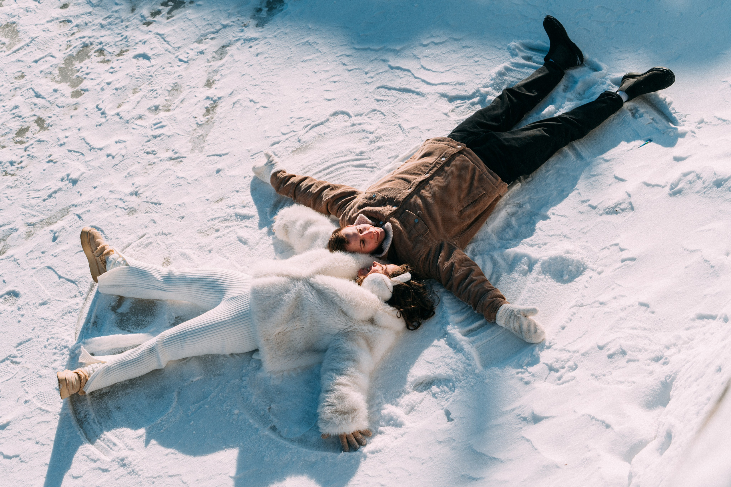 Лавстори на льду по рекам и каналам Санкт-Петербурга