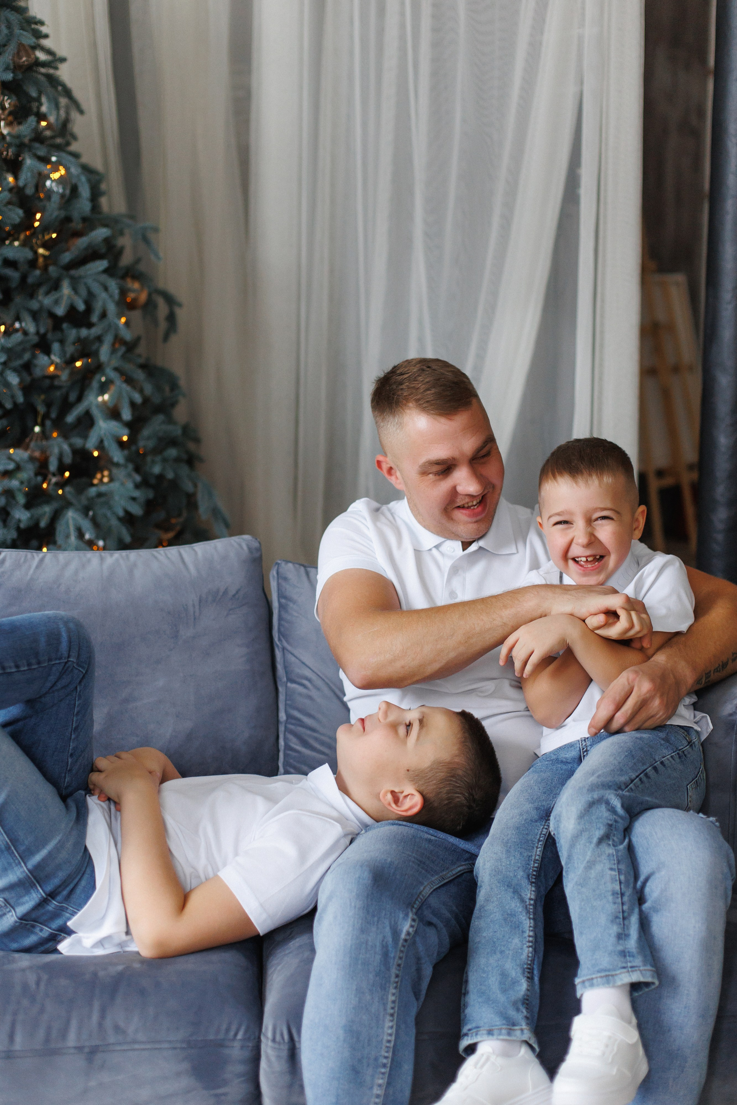 Новогодняя семейная фотосессия Щелково фотостудия Щелково фотограф Щелково