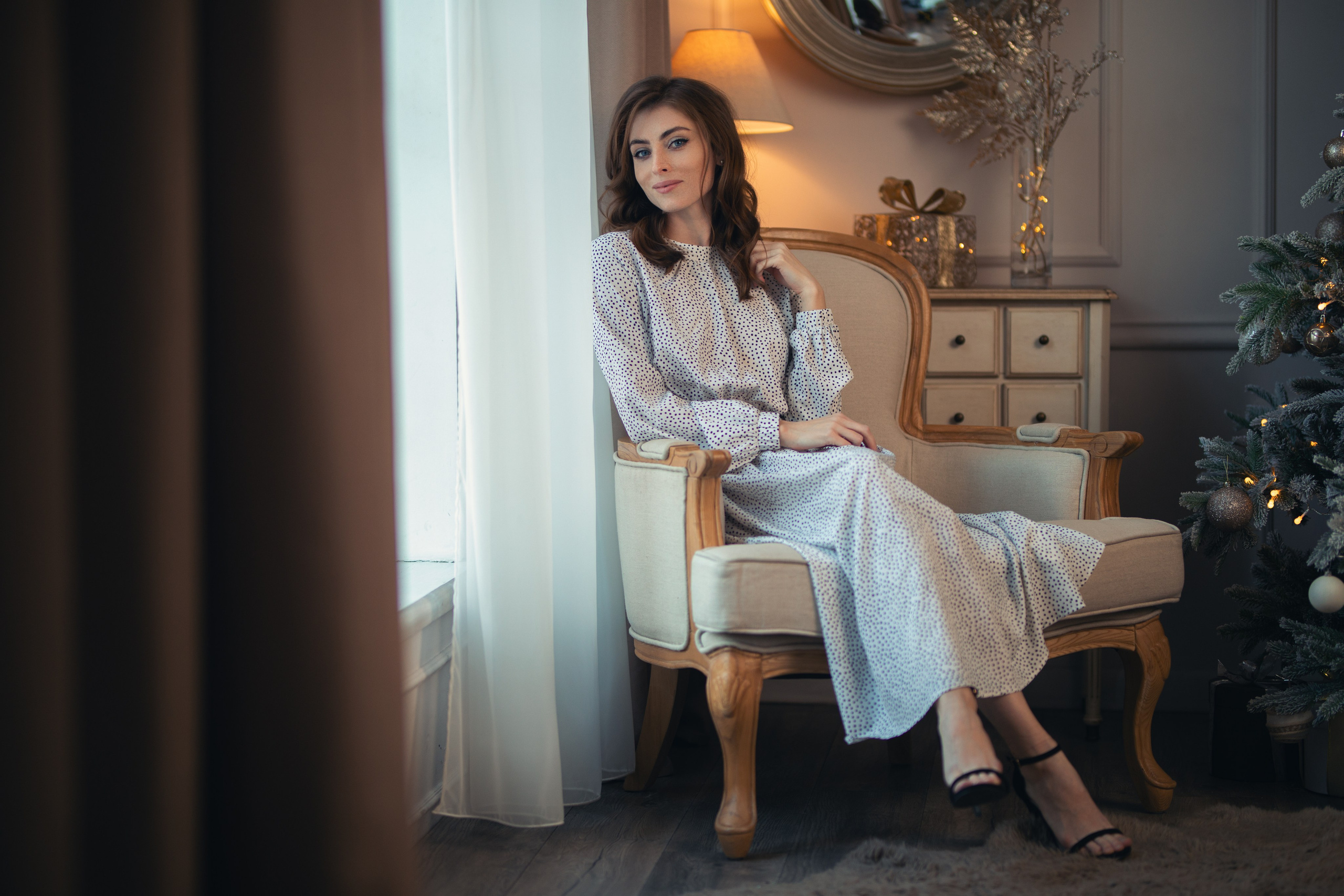 Новогодний фотосет в интерьерной студии с Надеждой в формате для «себя»