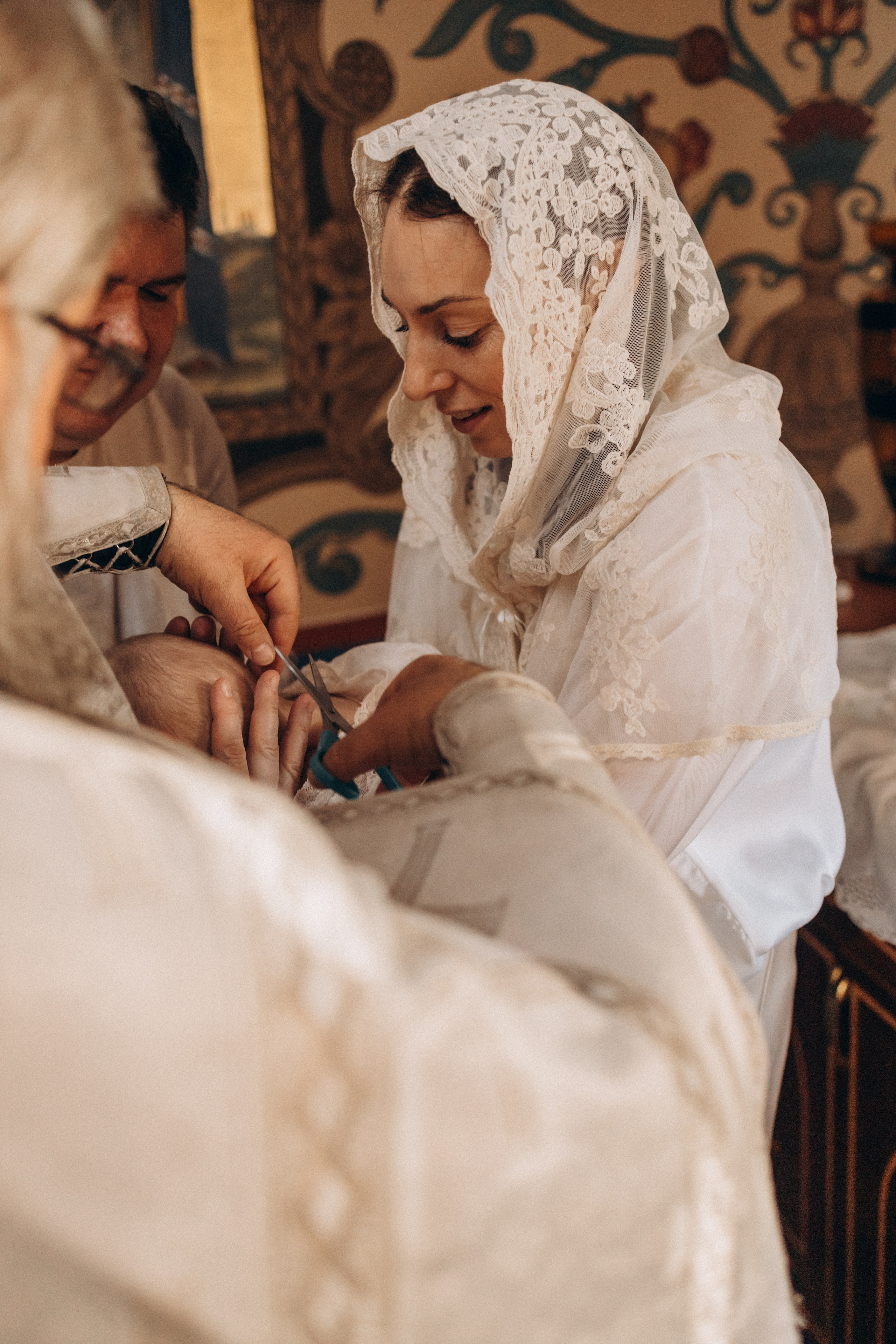 Таинство крещения Марка Храм Живоначальной Троицы. Семейный и женский фотограф в Москве Коновалова Олеся