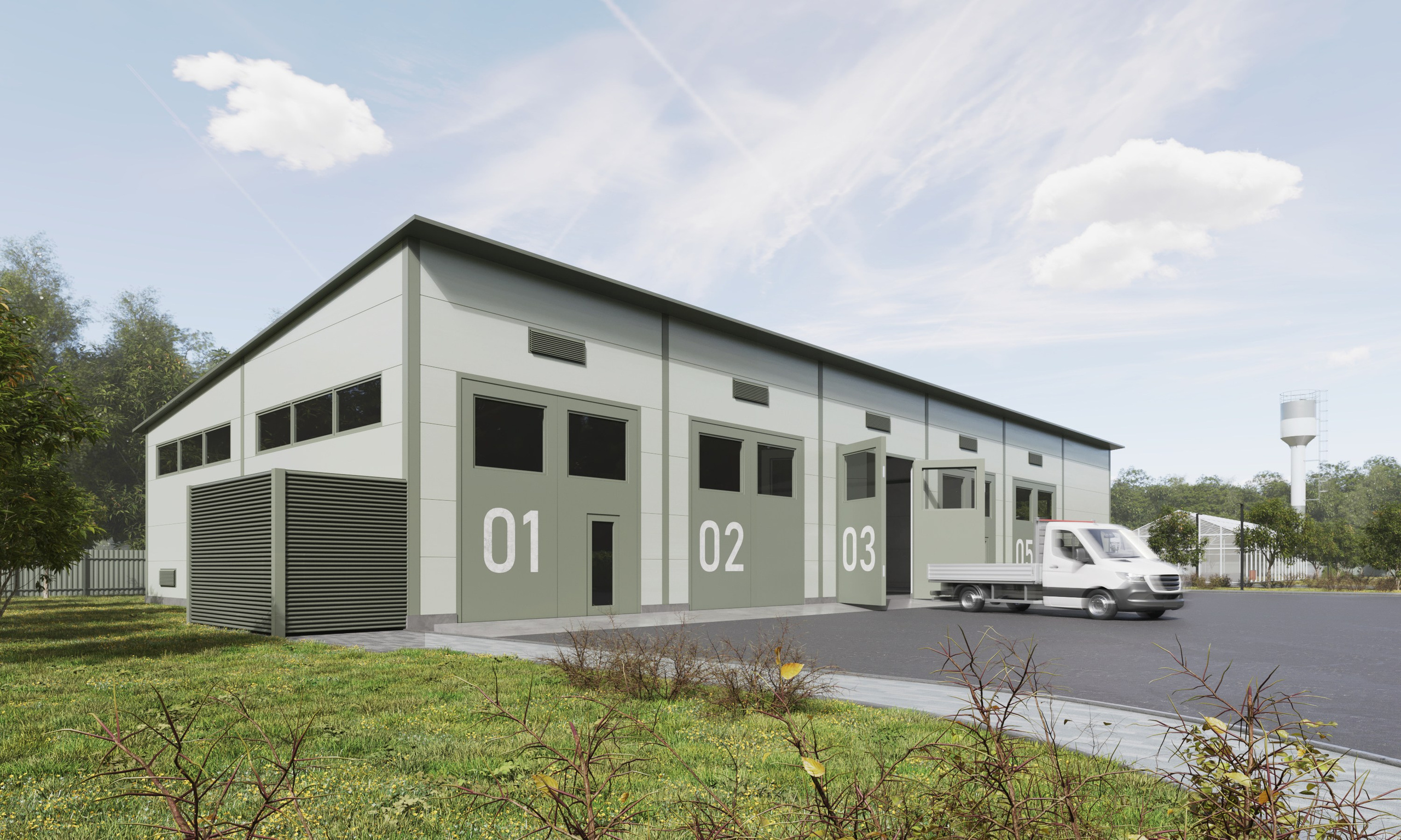 Фасад АБК Горводзеленхоз Казань. Архитектор-дизайнер в Казани