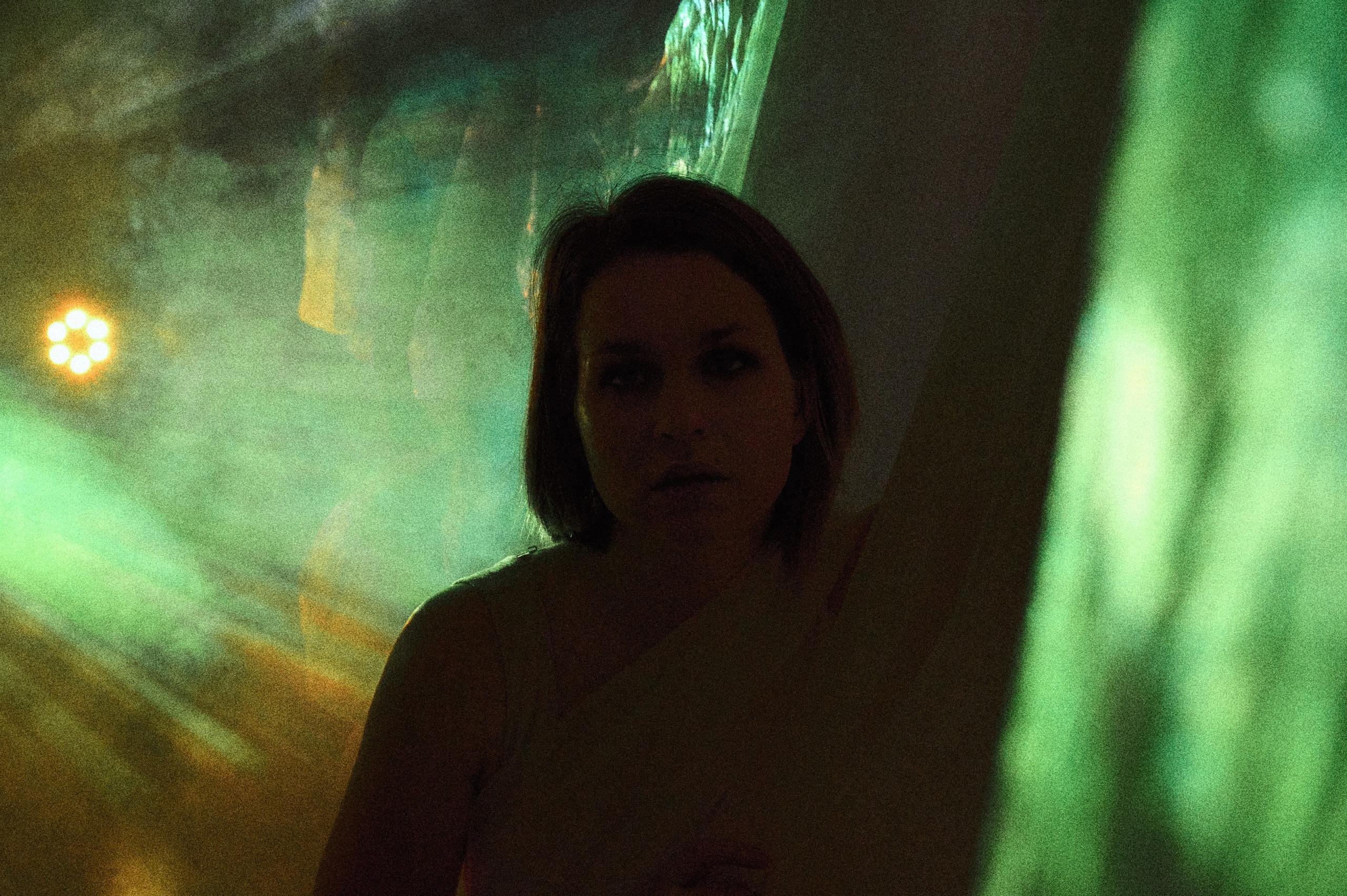 Фотосессия Ксении с проектором