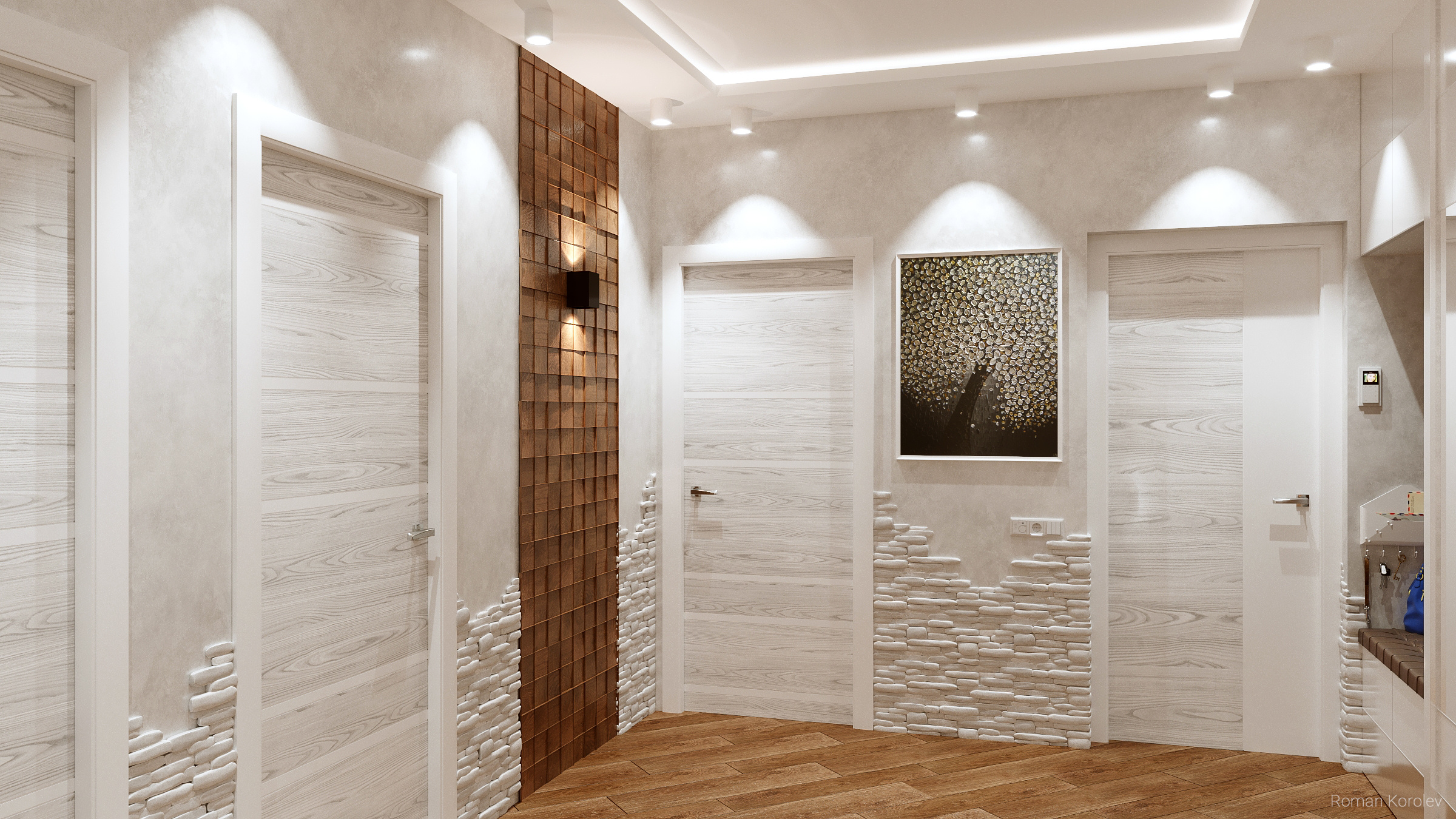 Прихожая. Intoo.ru — Дизайн интерьера в Москве. Частный дизайнер Роман Королев