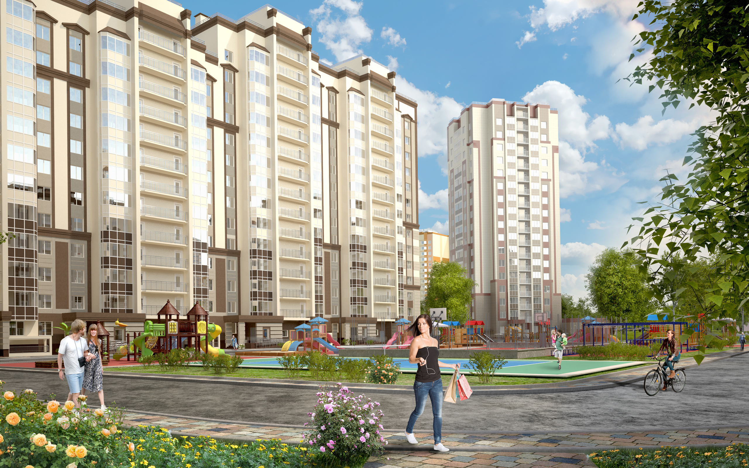 Создание визуализаций для сайта ЖК «Новое Домодедово». Intoo.ru — Дизайн интерьера в Москве. Частный дизайнер Роман Королев