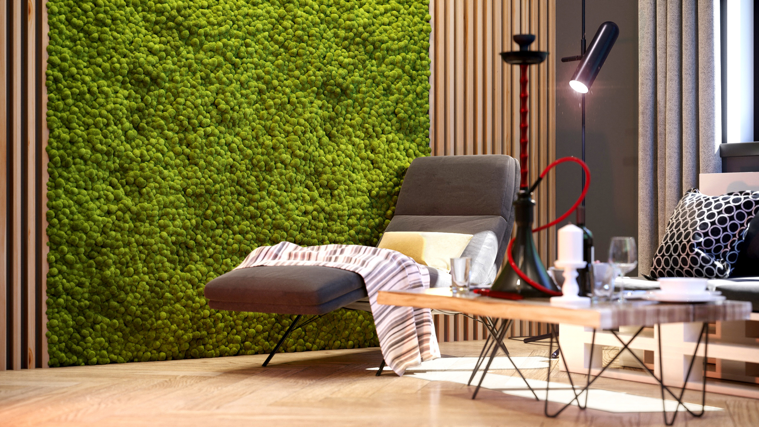 Комната отдыха в зоне бани-спа. Intoo.ru — Дизайн интерьера в Москве. Частный дизайнер Роман Королев