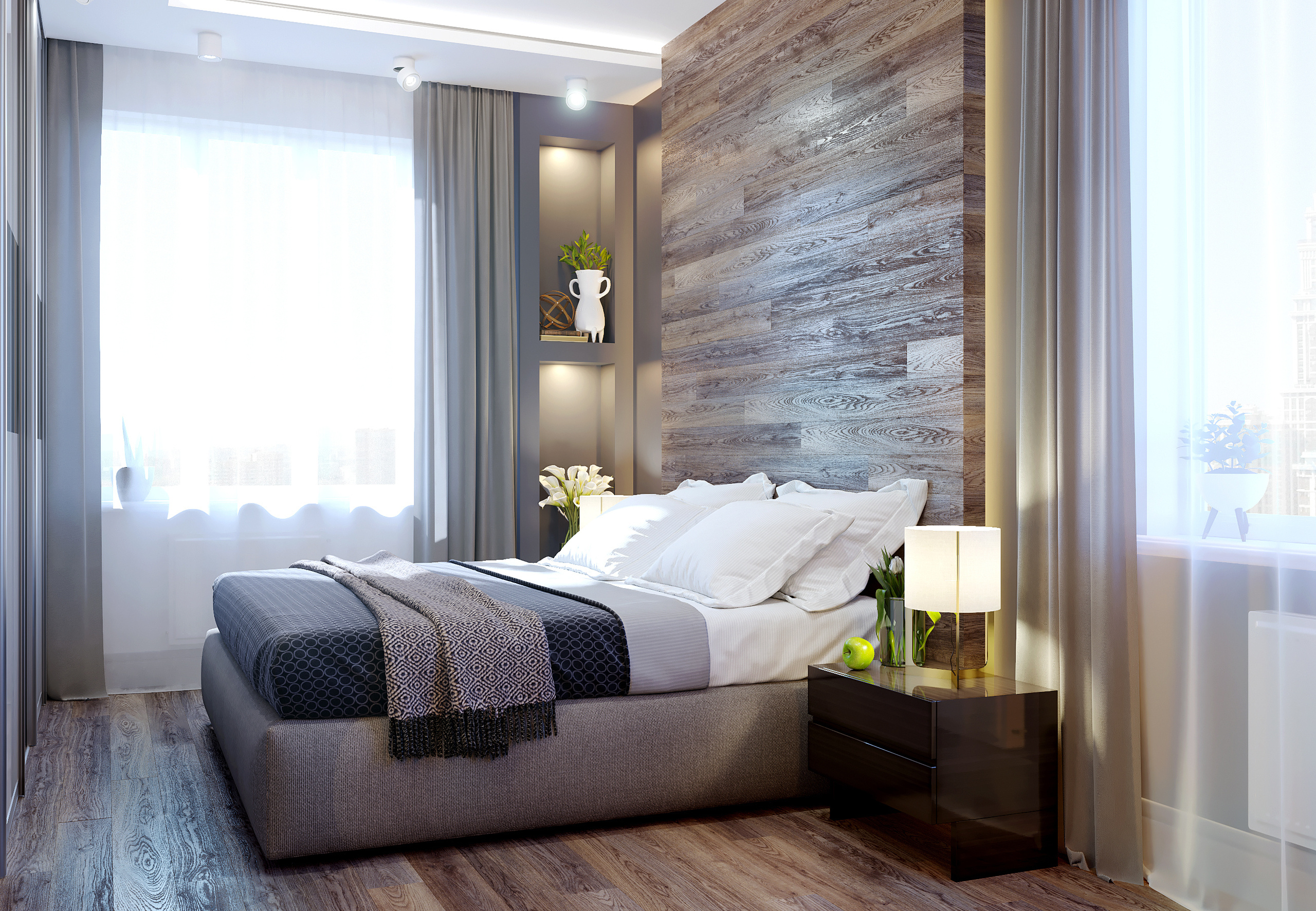 Хозяйская спальня. Intoo.ru — Дизайн интерьера в Москве. Частный дизайнер Роман Королев