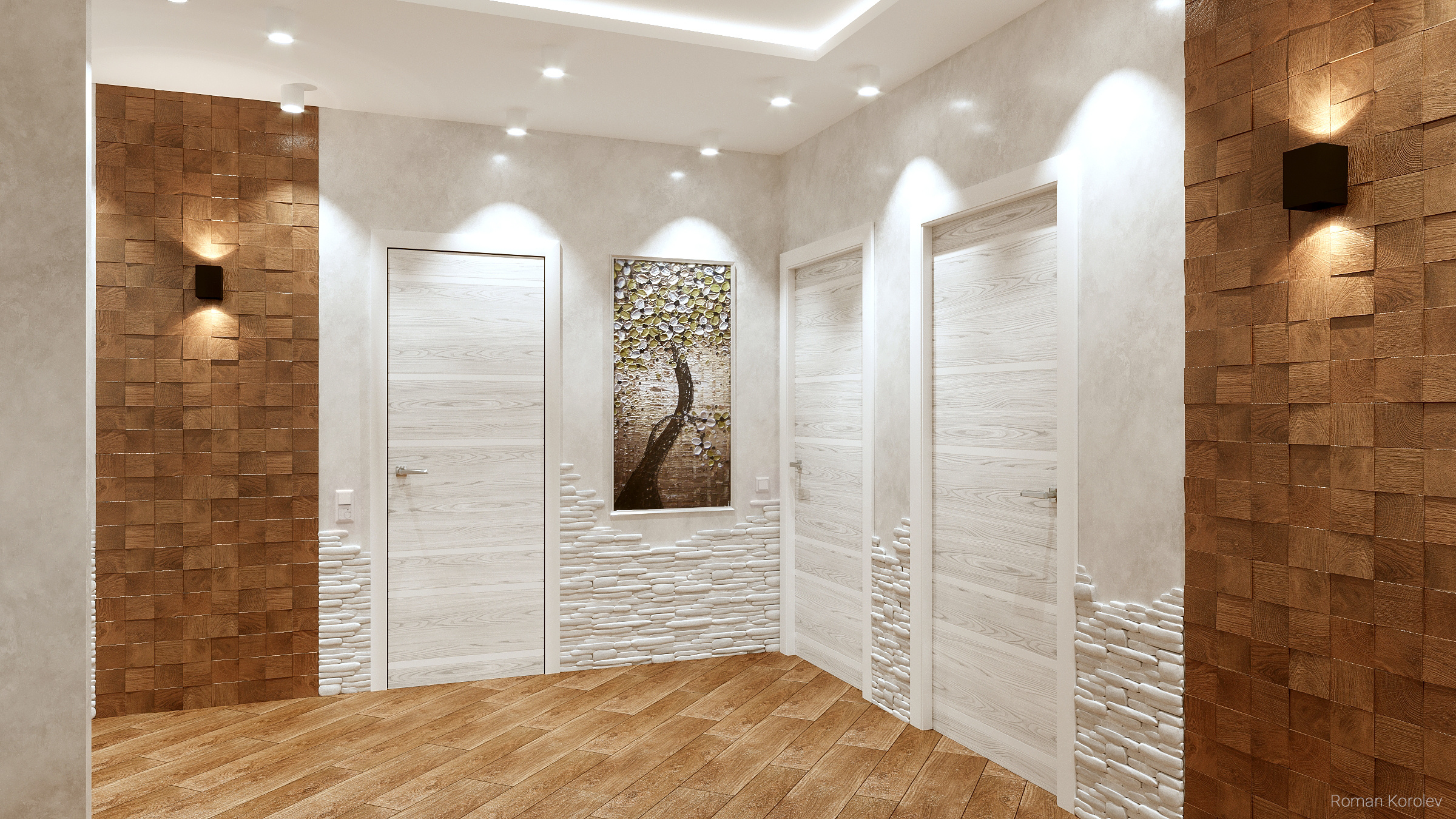 Прихожая. Intoo.ru — Дизайн интерьера в Москве. Частный дизайнер Роман Королев