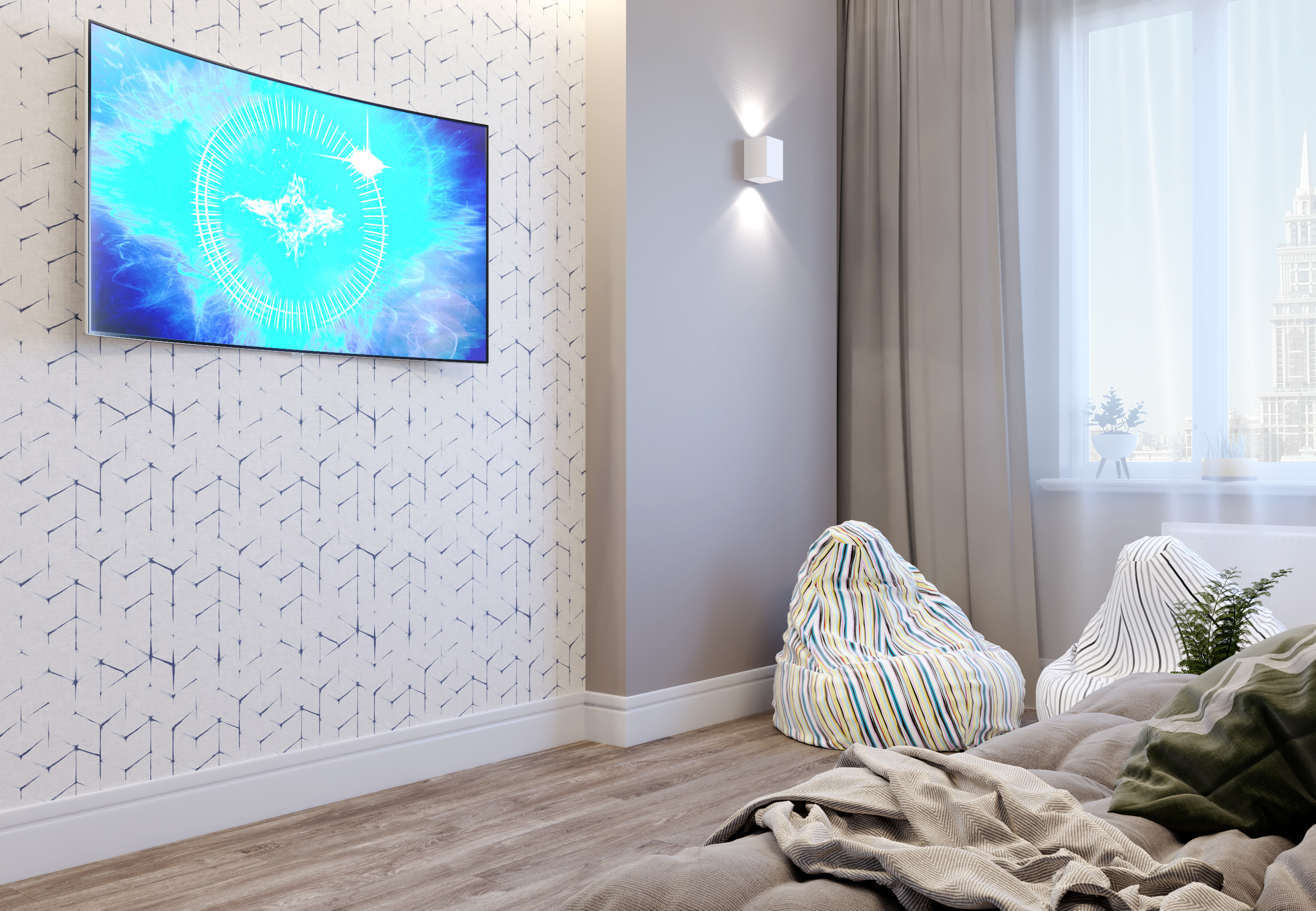 Гостевая комната. Intoo.ru — Дизайн интерьера в Москве. Частный дизайнер Роман Королев