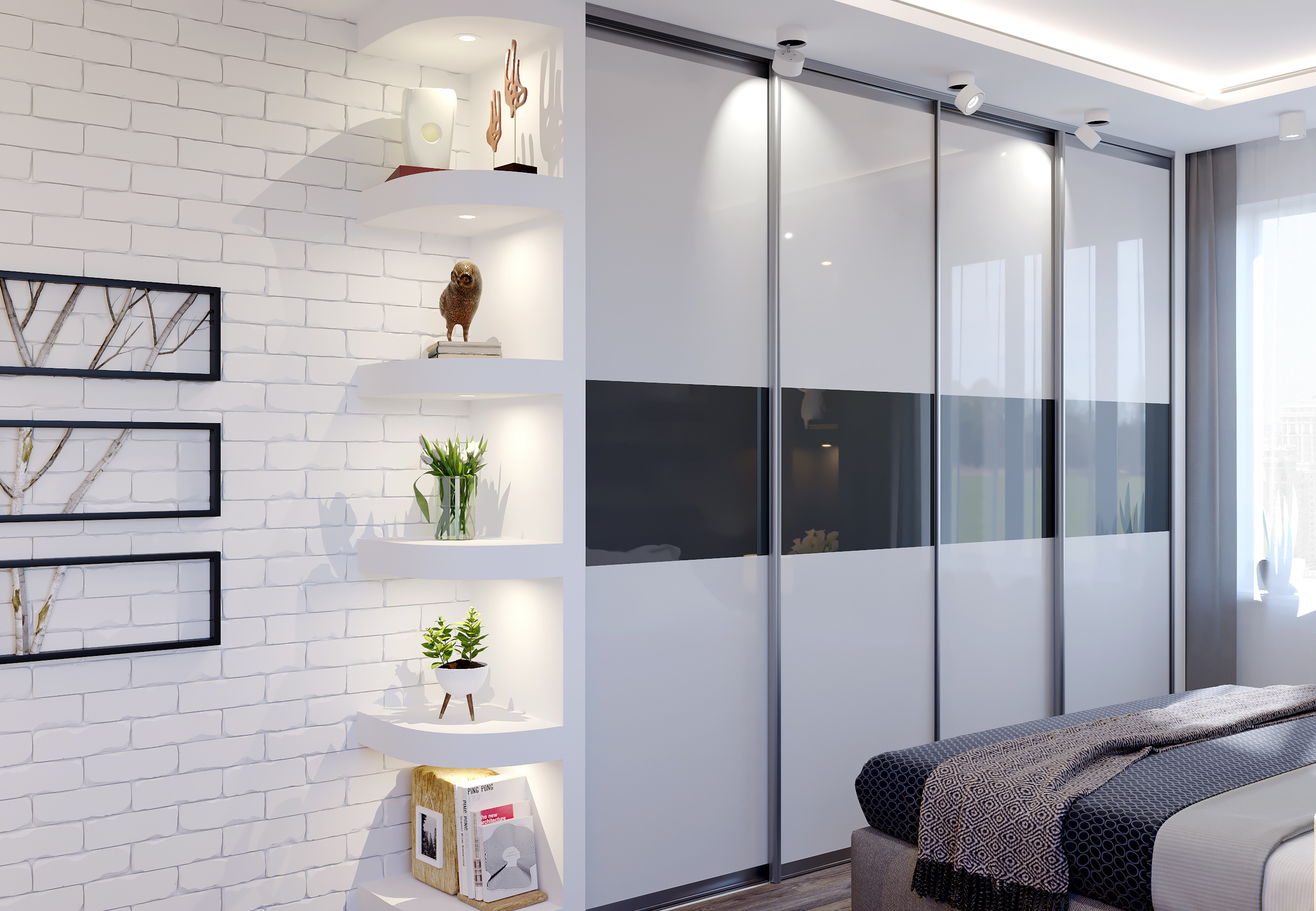 Хозяйская спальня. Intoo.ru — Дизайн интерьера в Москве. Частный дизайнер Роман Королев