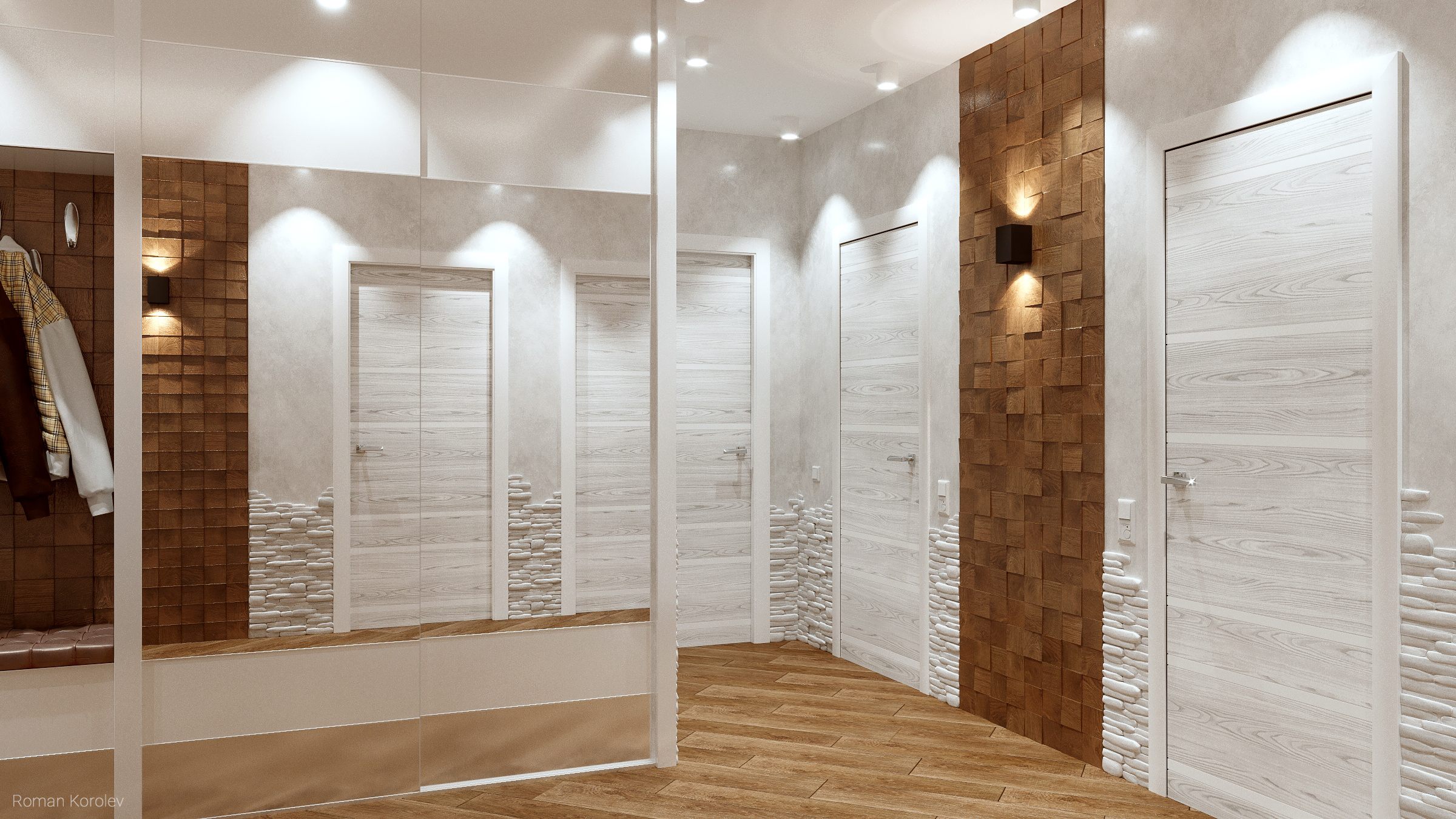 Прихожая. Intoo.ru — Дизайн интерьера в Москве. Частный дизайнер Роман Королев