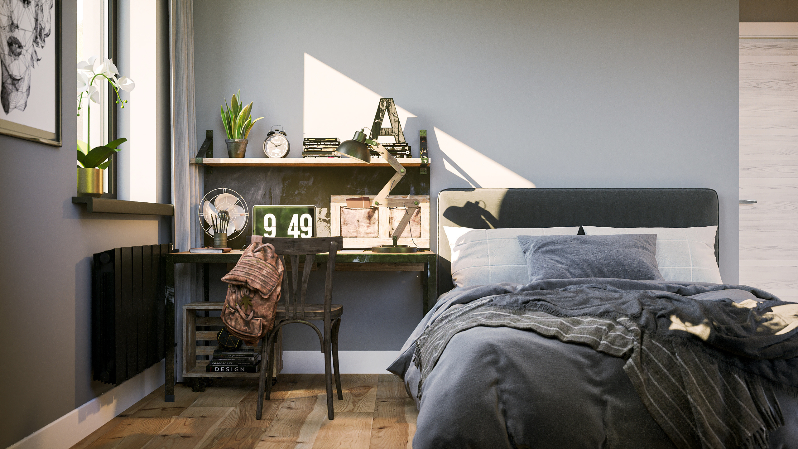 Комната старшего сына. Intoo.ru — Дизайн интерьера в Москве. Частный дизайнер Роман Королев