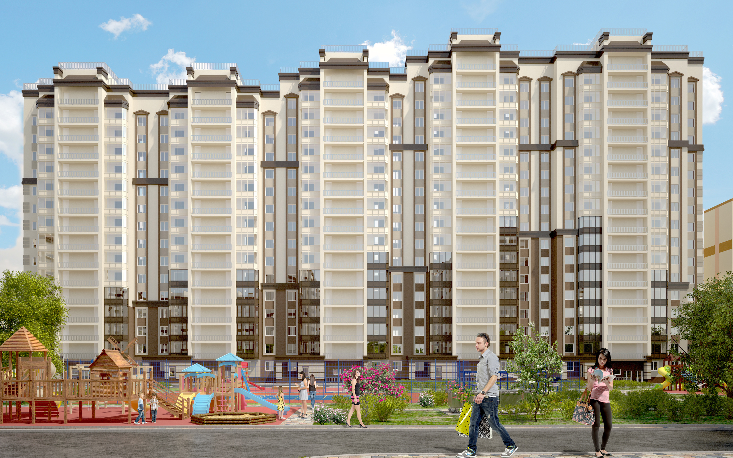 Создание визуализаций для сайта ЖК «Новое Домодедово». Intoo.ru — Дизайн интерьера в Москве. Частный дизайнер Роман Королев