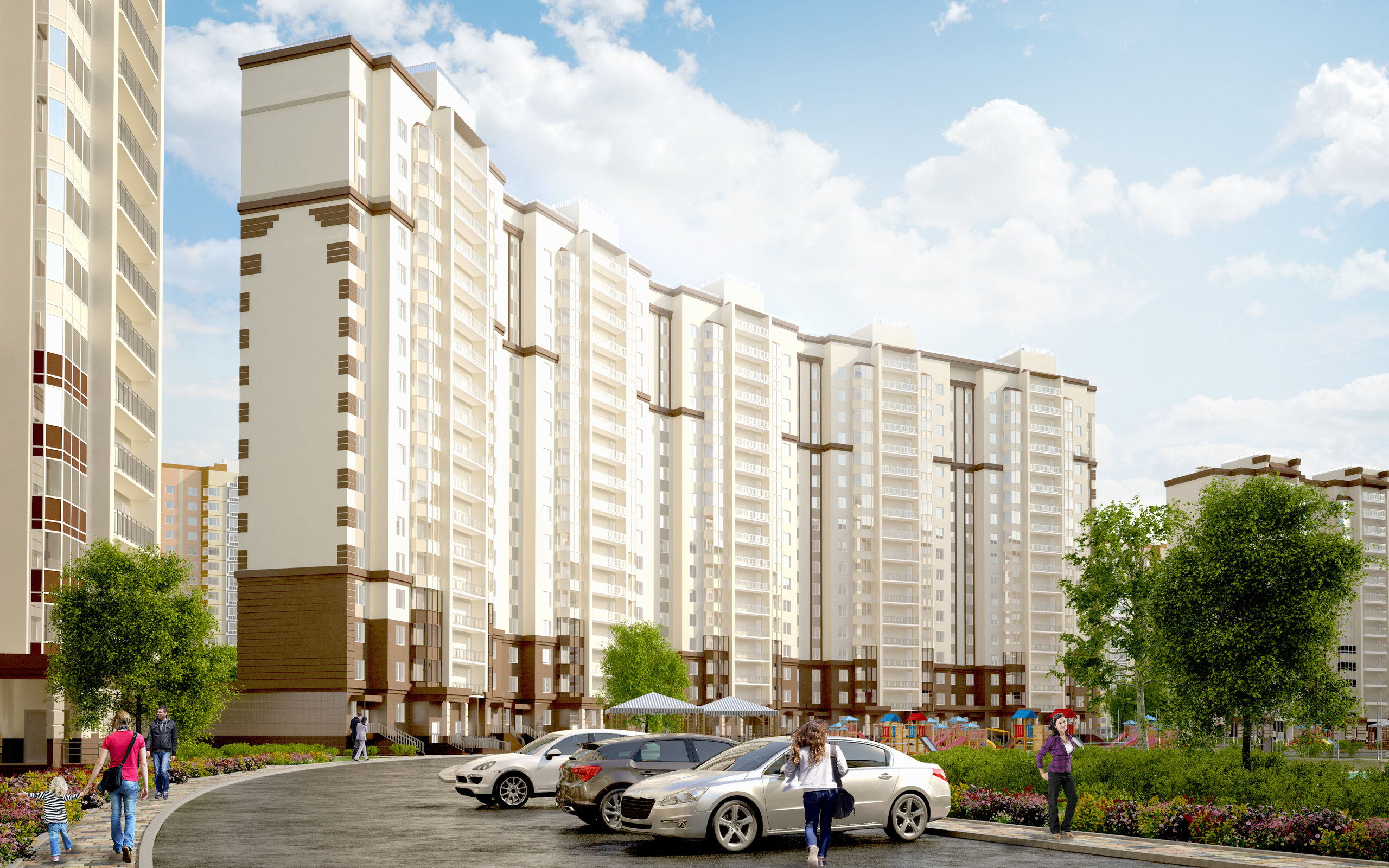 Создание визуализаций для сайта ЖК «Новое Домодедово». Intoo.ru — Дизайн интерьера в Москве. Частный дизайнер Роман Королев