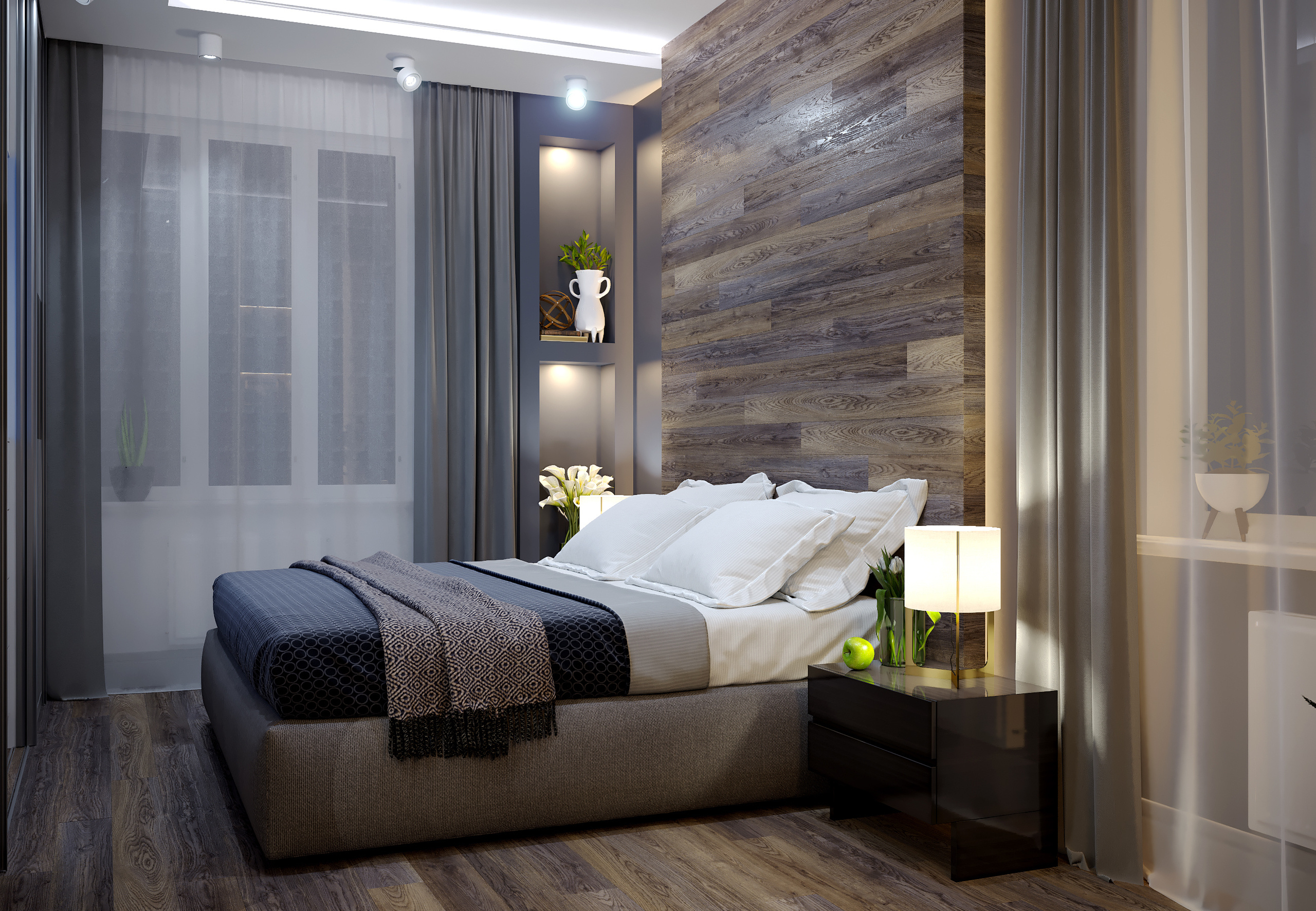 Хозяйская спальня. Intoo.ru — Дизайн интерьера в Москве. Частный дизайнер Роман Королев