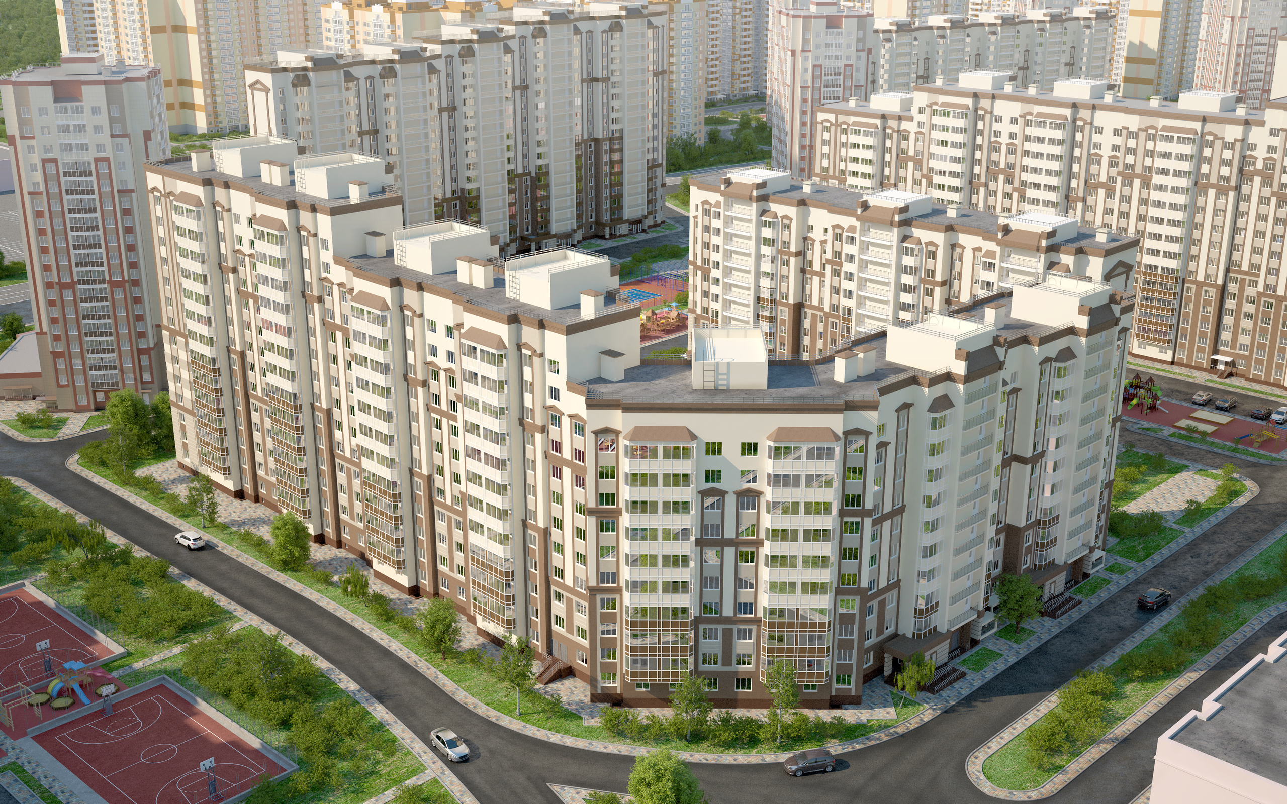 Создание визуализаций для сайта ЖК «Новое Домодедово». Intoo.ru — Дизайн интерьера в Москве. Частный дизайнер Роман Королев