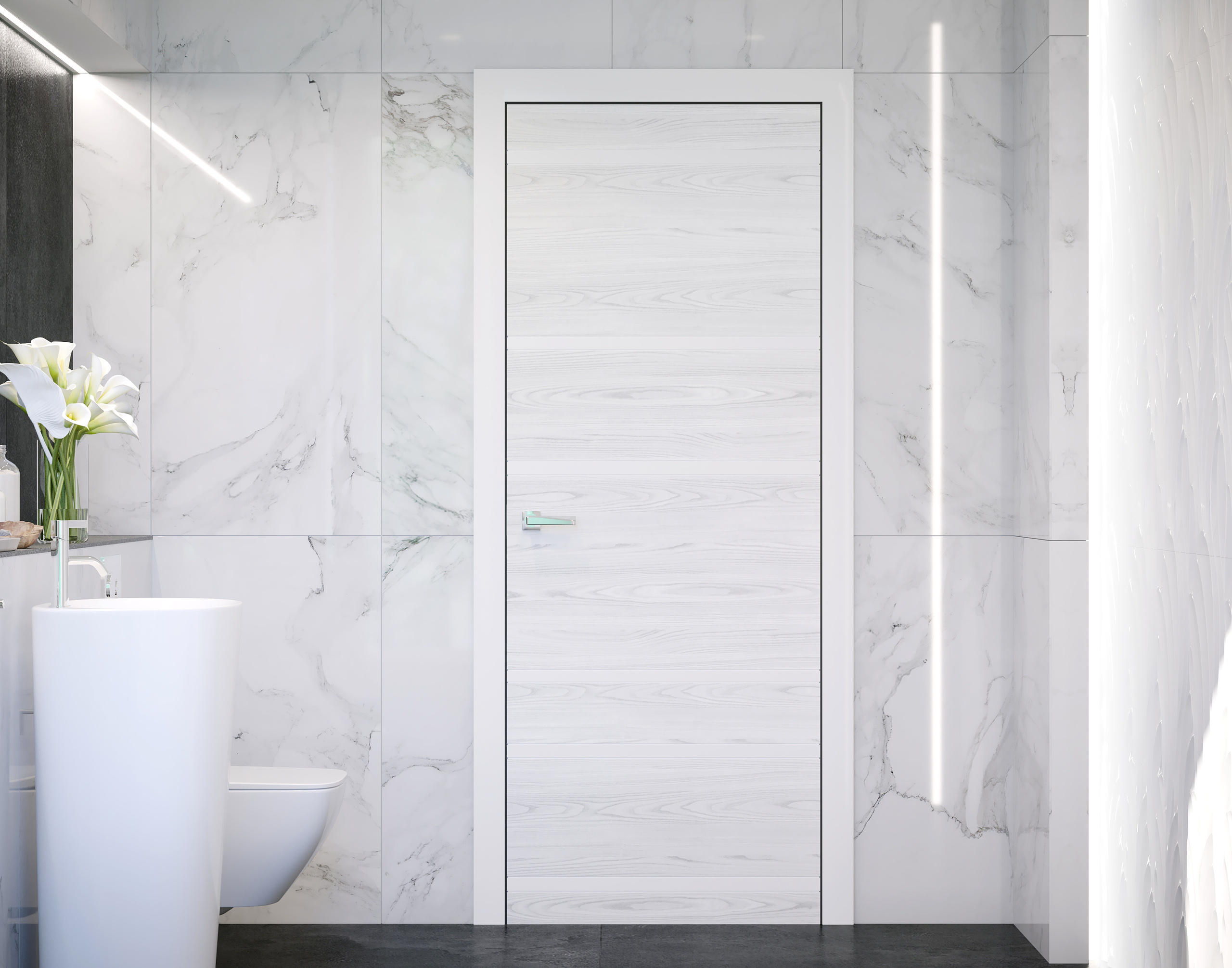 Санузел второго этажа. Intoo.ru — Дизайн интерьера в Москве. Частный дизайнер Роман Королев