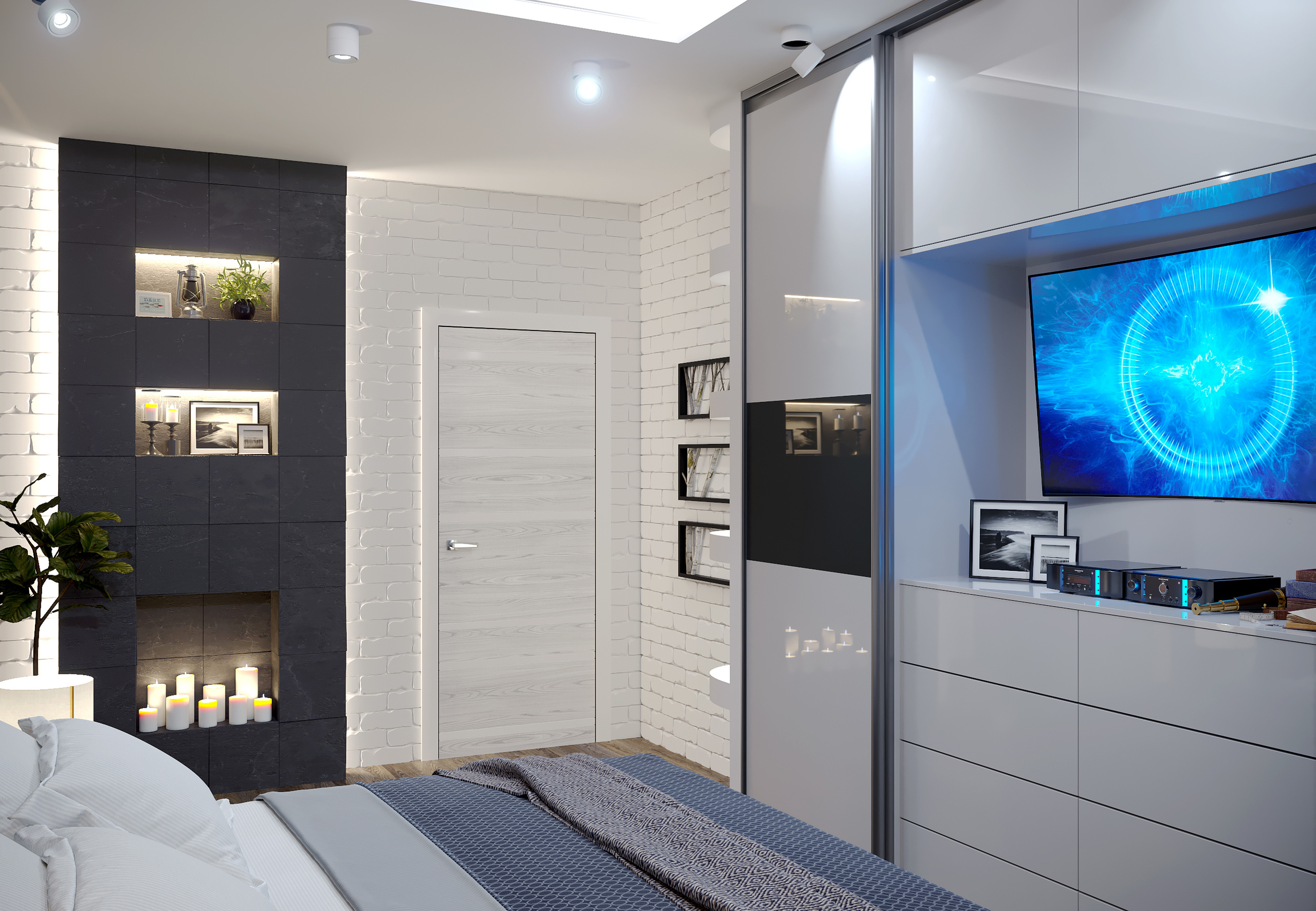 Хозяйская спальня. Intoo.ru — Дизайн интерьера в Москве. Частный дизайнер Роман Королев