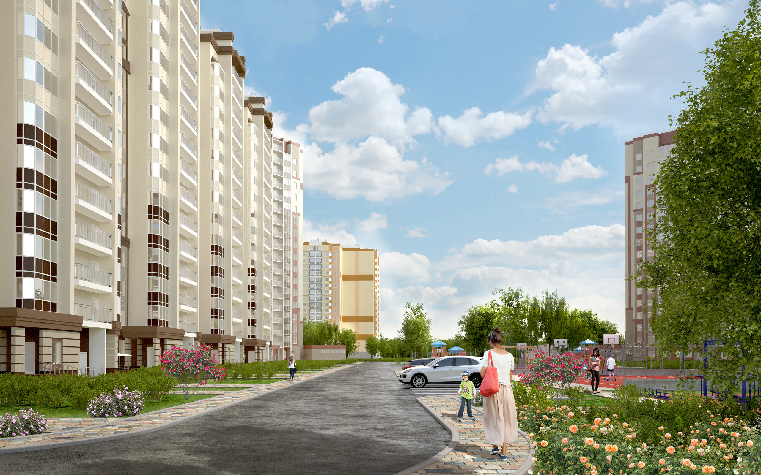 Создание визуализаций для сайта ЖК «Новое Домодедово». Intoo.ru — Дизайн интерьера в Москве. Частный дизайнер Роман Королев