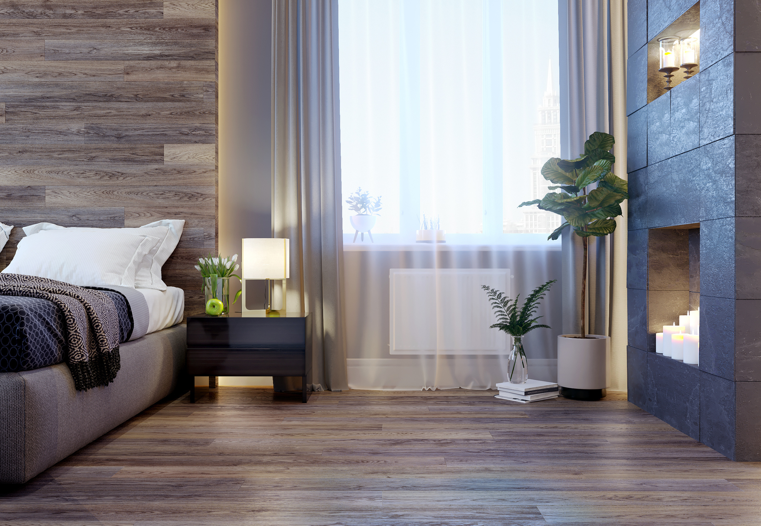 Хозяйская спальня. Intoo.ru — Дизайн интерьера в Москве. Частный дизайнер Роман Королев