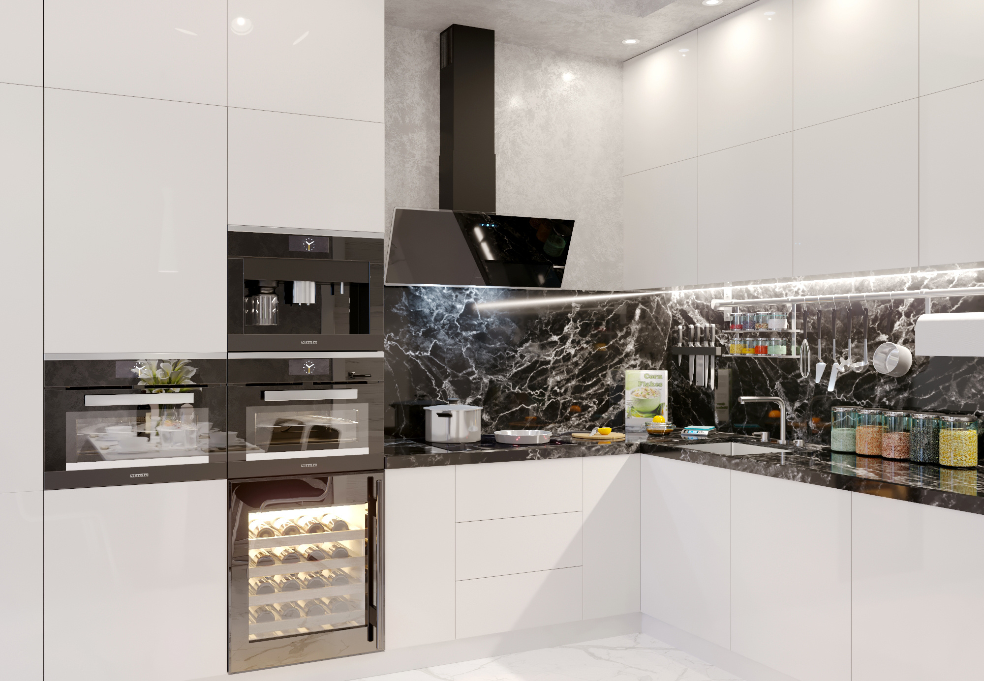 Гостиная — кухня. Intoo.ru — Дизайн интерьера в Москве. Частный дизайнер Роман Королев