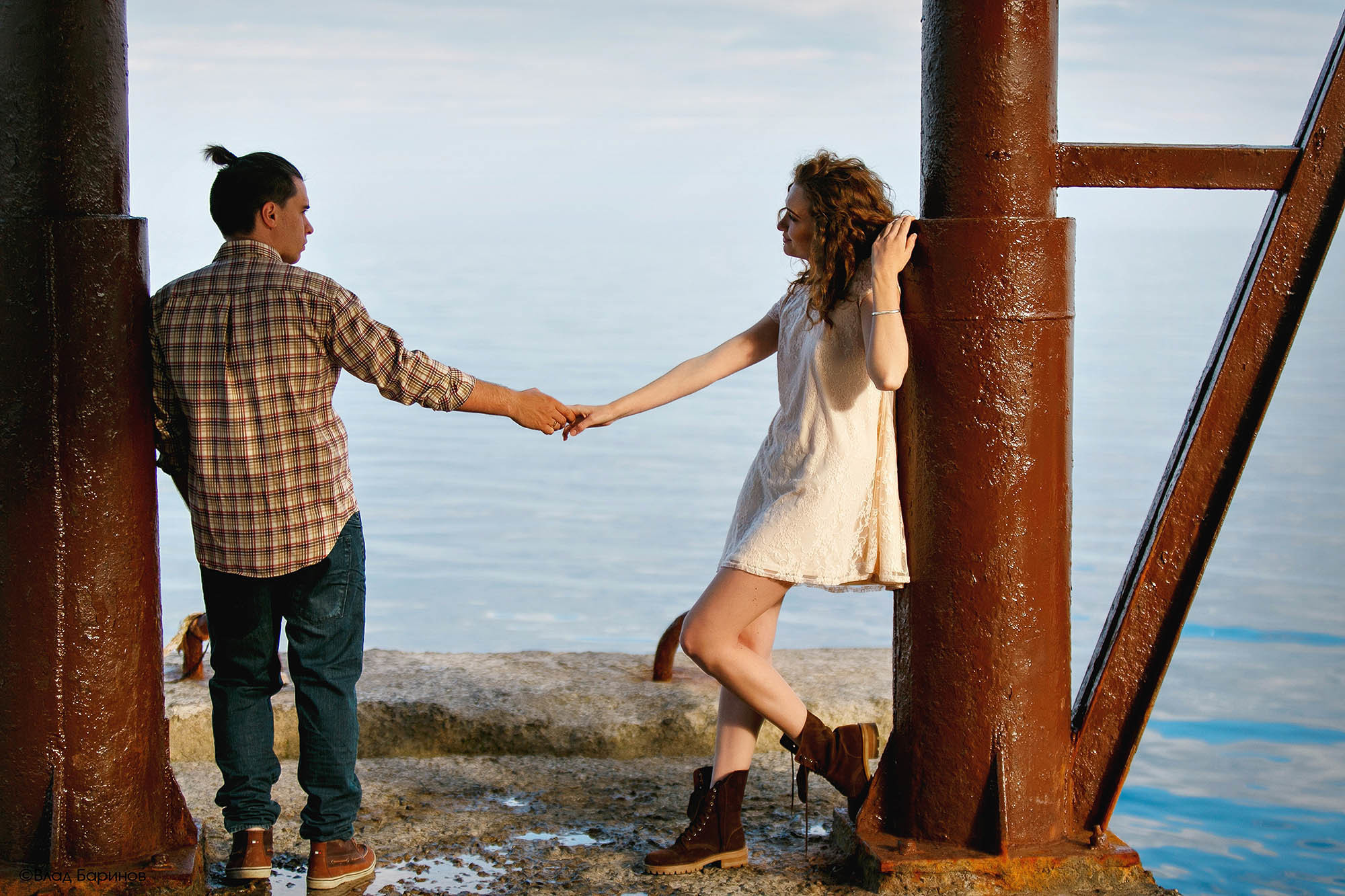 романтическая фотосессия  у моря