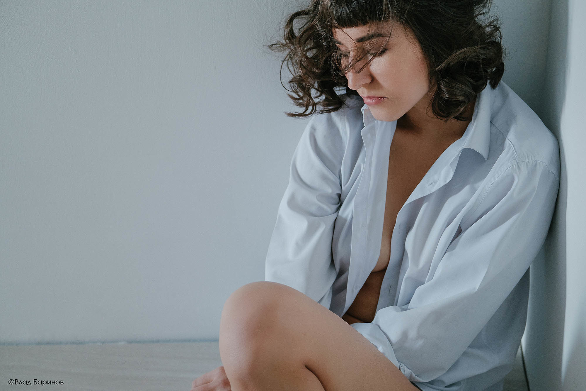 Фотосессия в нижнем белье в фотостудии