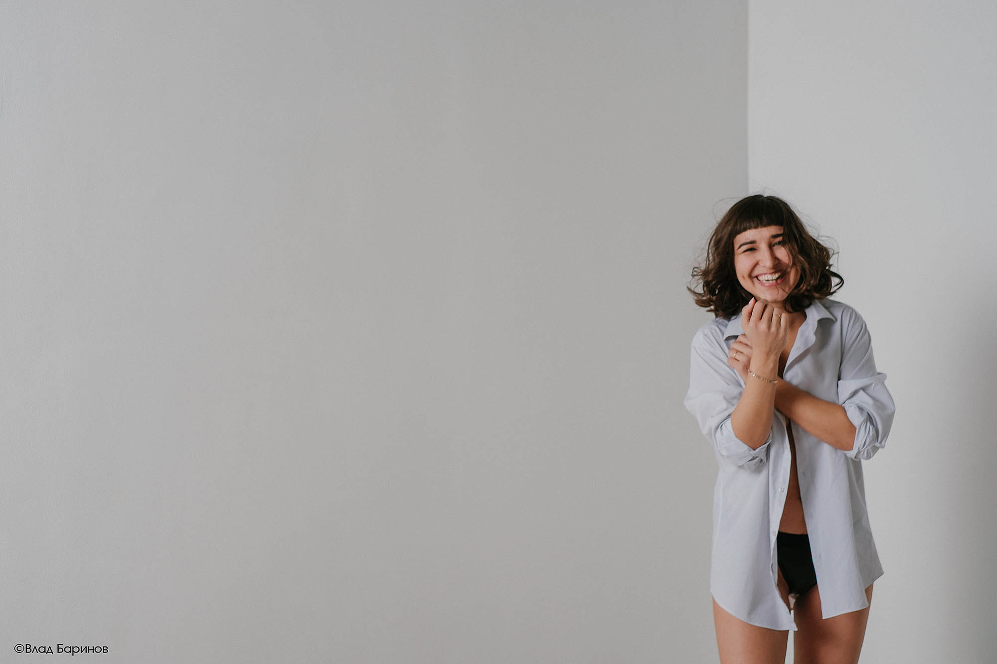 Фотосессия в нижнем белье в фотостудии