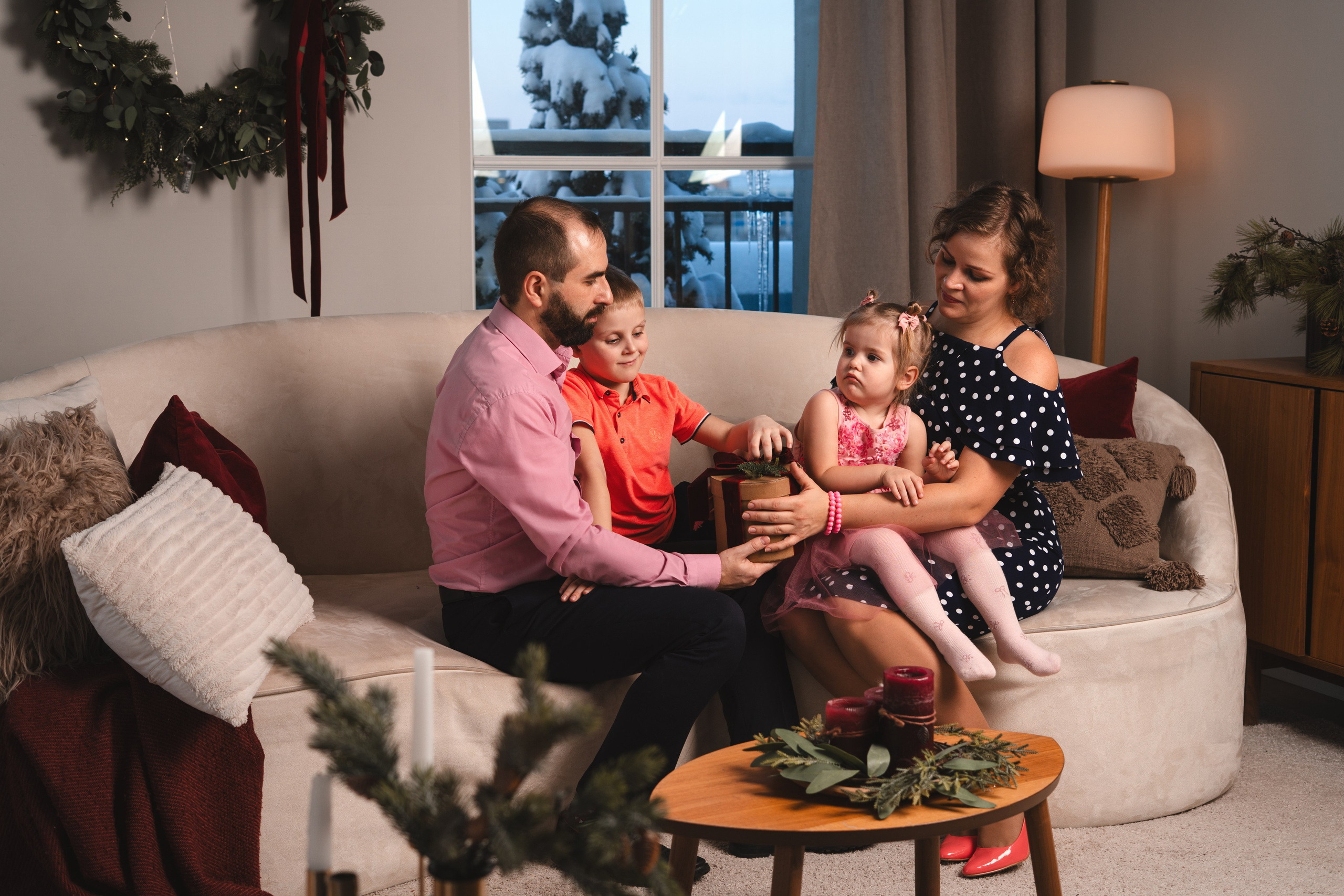 Семейная съемка в студии, дома. Семейный и детский фотограф в Санкт-Петербурге Анна Никитина