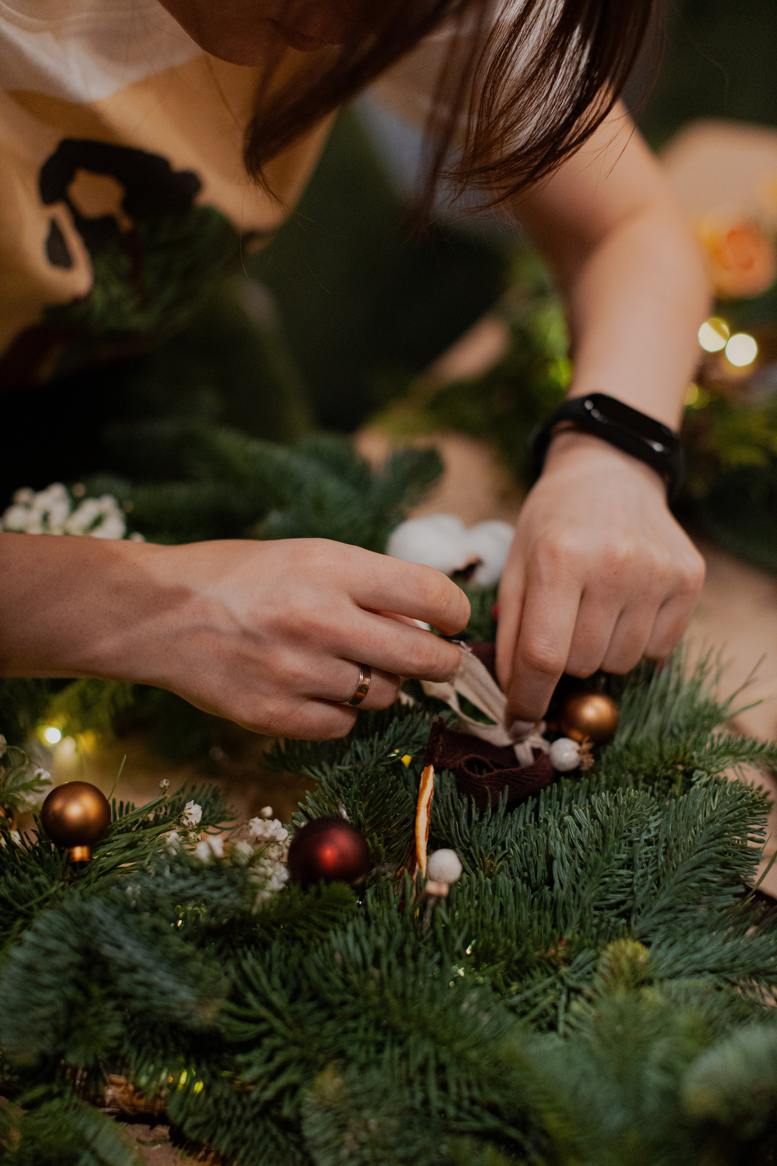 Мк Новогодний Венок. Анастасия Ракчеева Художник