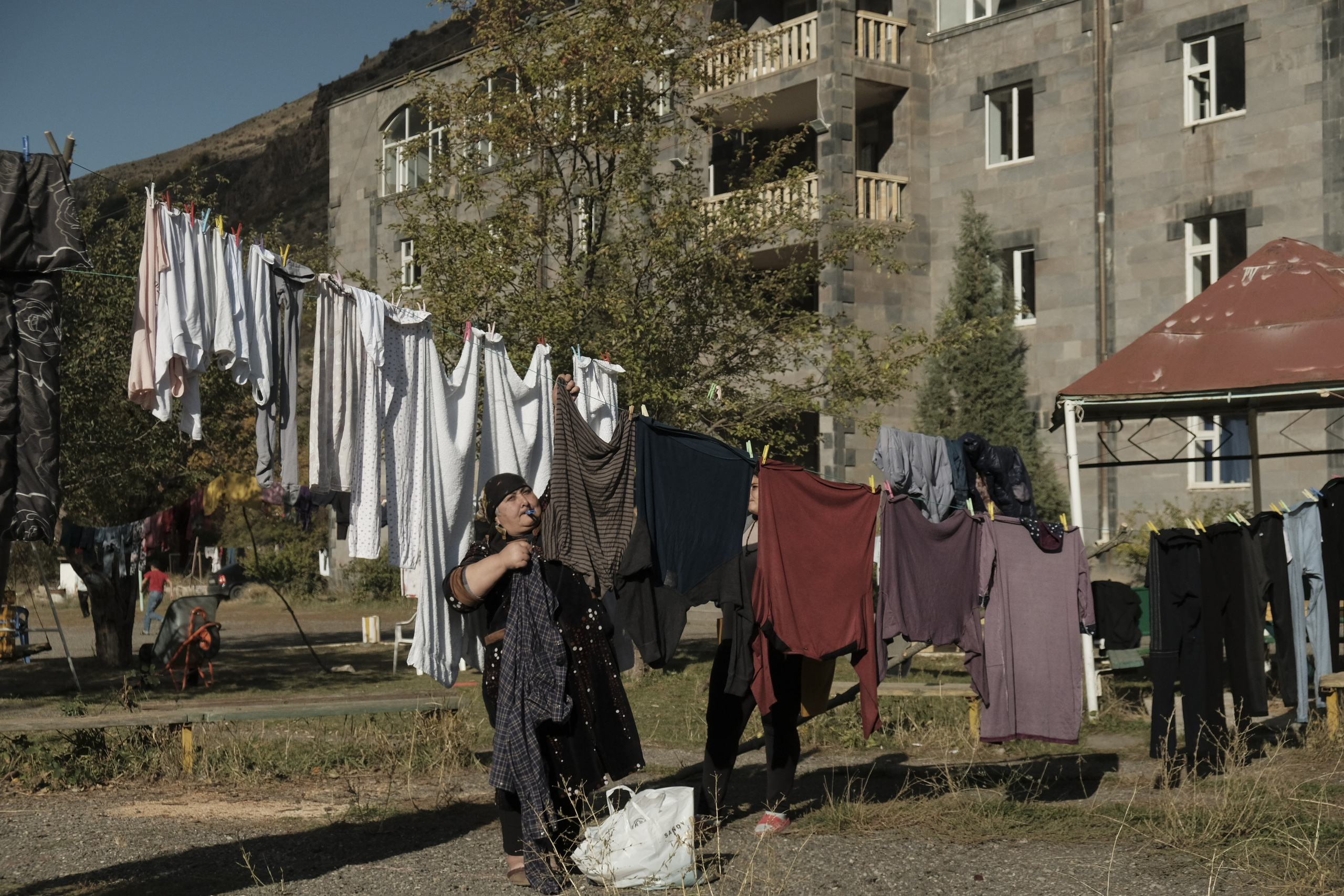 A camp for refugees from Nagorno-Karabakh. Kirillov Egor