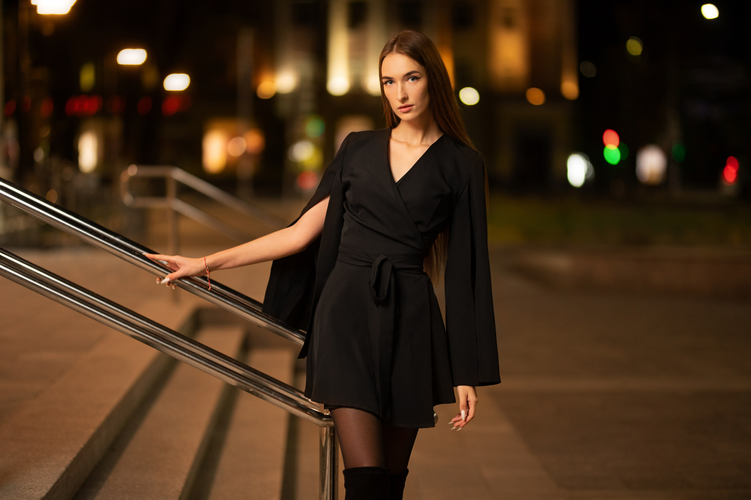 Ночная уличная съемка с Полиной для «себя»