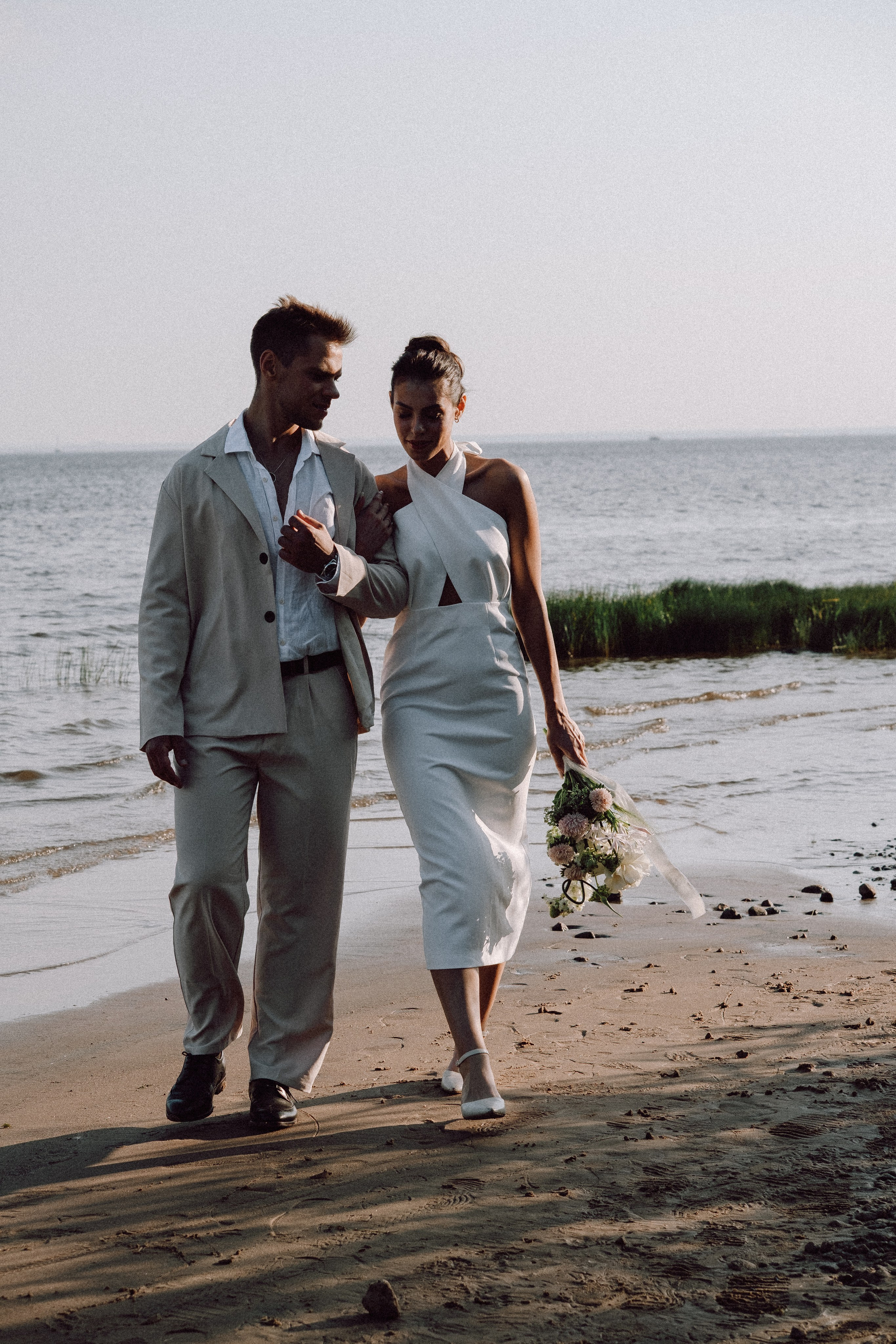 СВАДЕБНАЯ ФОТОСЕССИЯ ВЫЕЗДНОЙ ЦЕРЕМОНИИ (ФИНСКИЙ ЗАЛИВ). Профессиональный фотограф, Санкт-Петербург — Виктория Богомолова