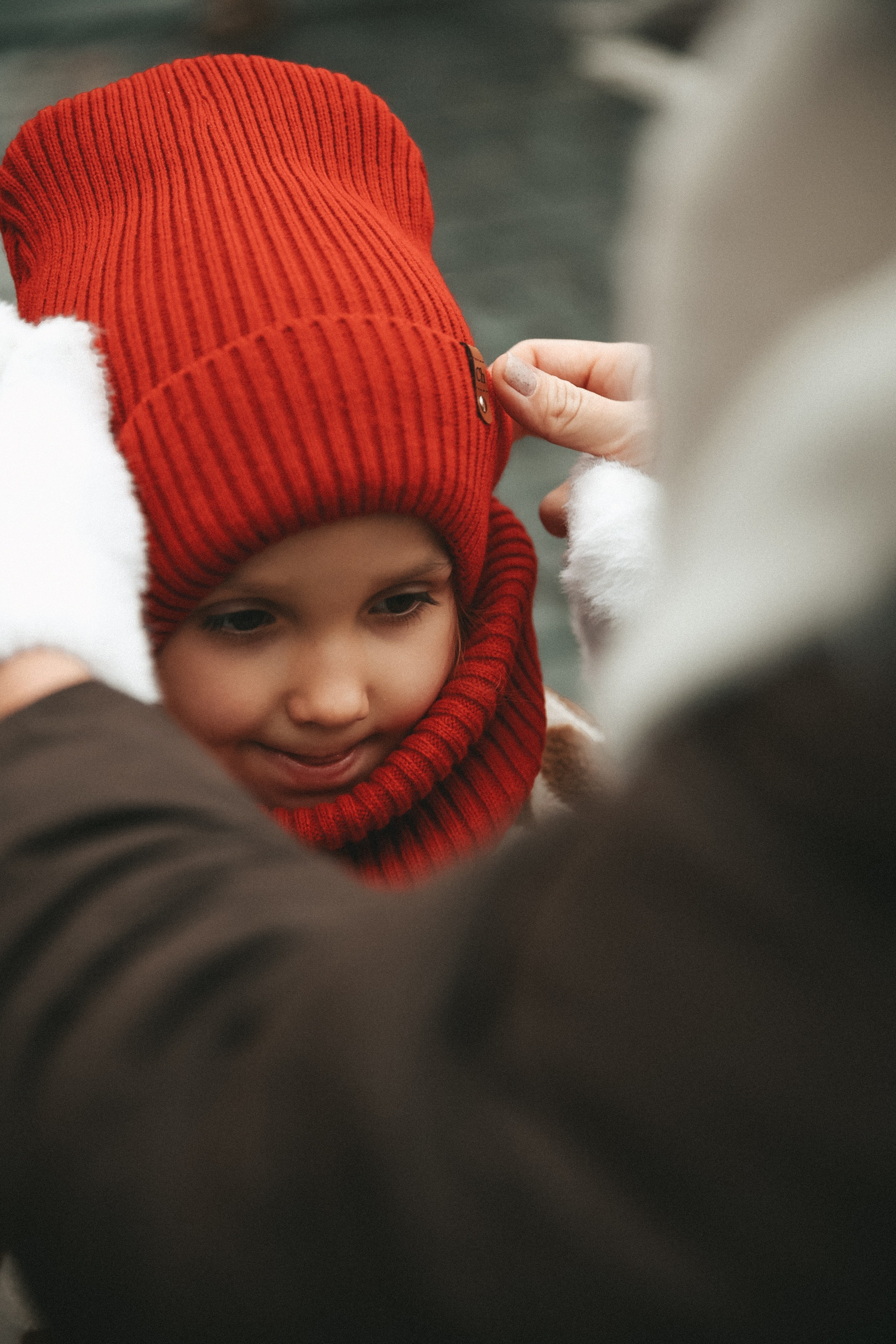 Новогодняя фотосессия на Гум ярмарка мама и дочка. Фотограф Владимир Москва