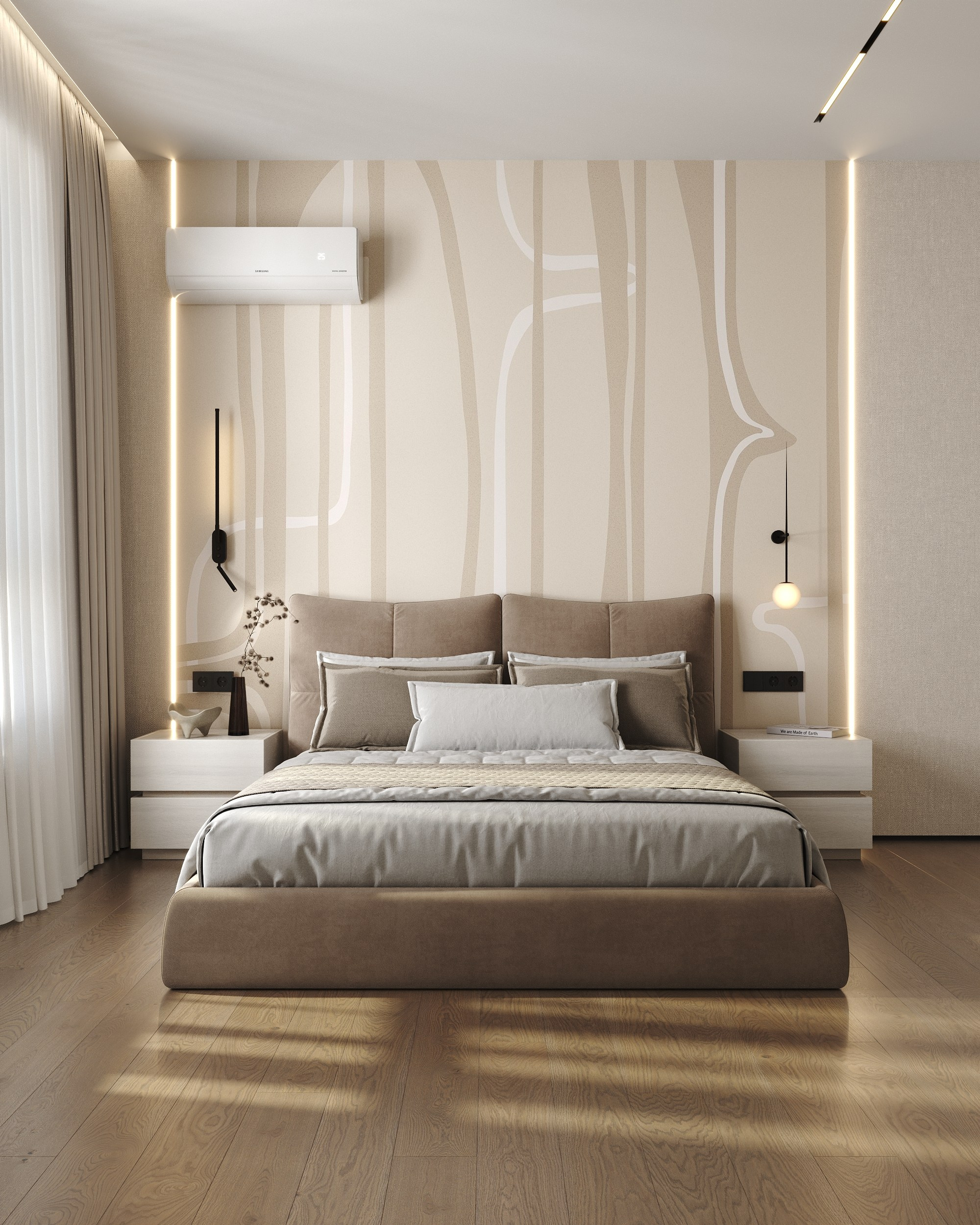 Serenity in Light & Beige. 3D Визуализация