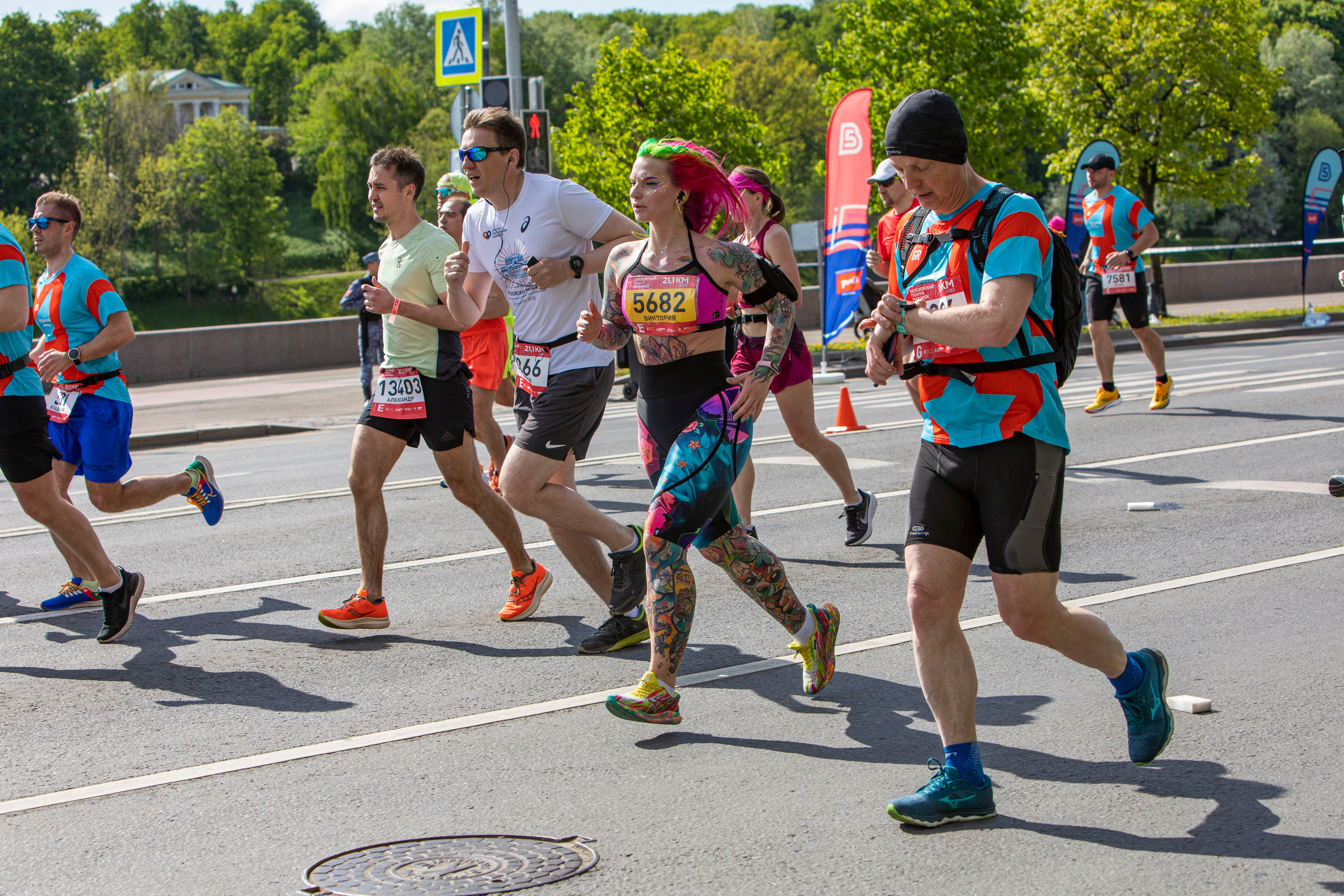 Московский полумарафон, 14 мая 2023 года. Фотограф Сергей Ловкий