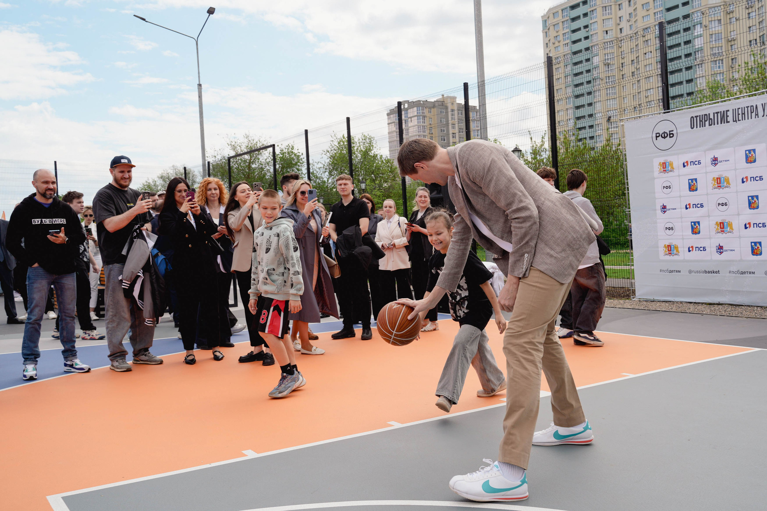 Открытие Центра уличного баскетбола. Спортивный и репортажный фотограф в Иваново Сергей Силкин
