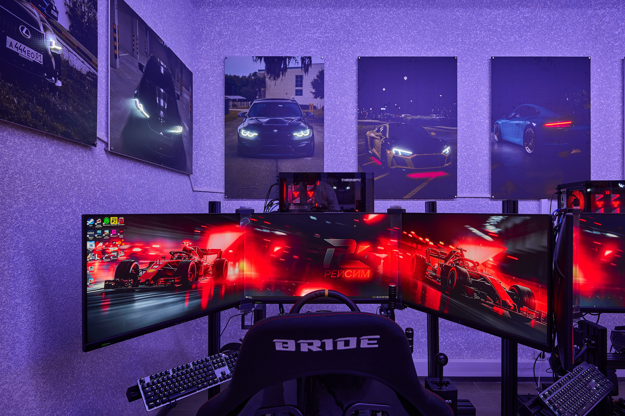 РЕЙСИМ Гоночные автосимуляторы. Интерьерный фотограф в Краснодаре