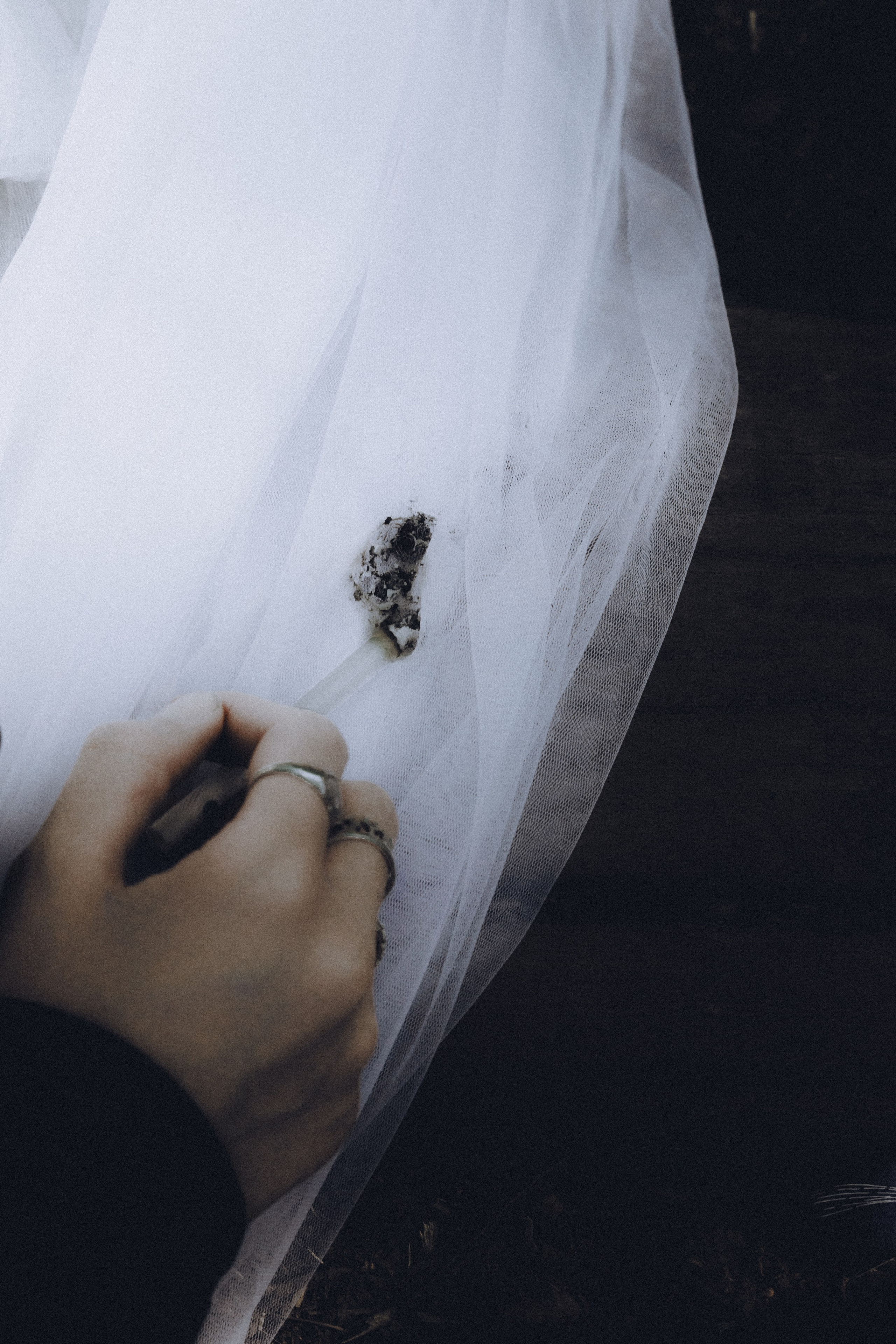 Фотограф Александра Овечкина Пенза: крупный план руки с кольцами, готическая эстетика.