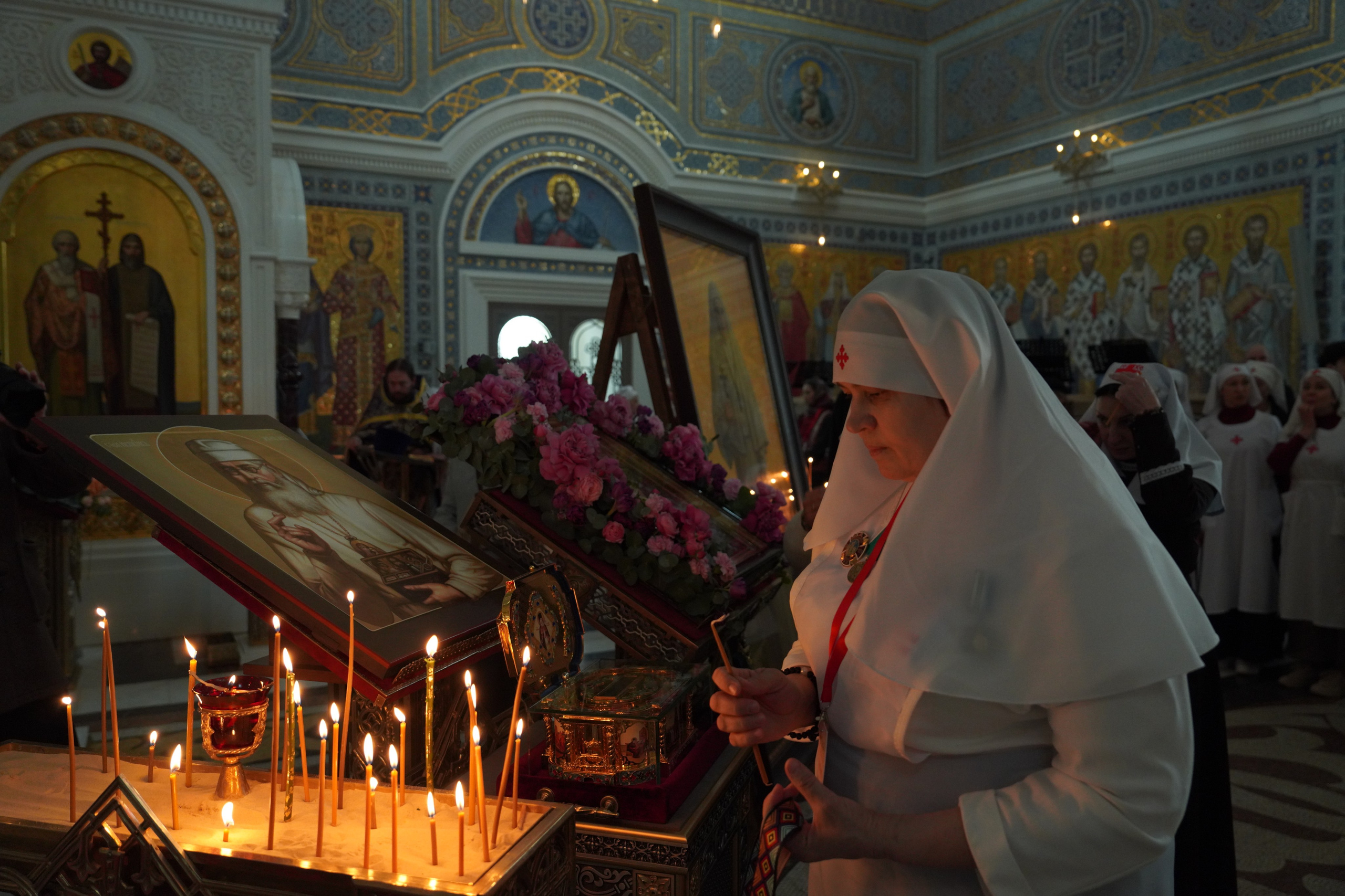 Съемка в храме