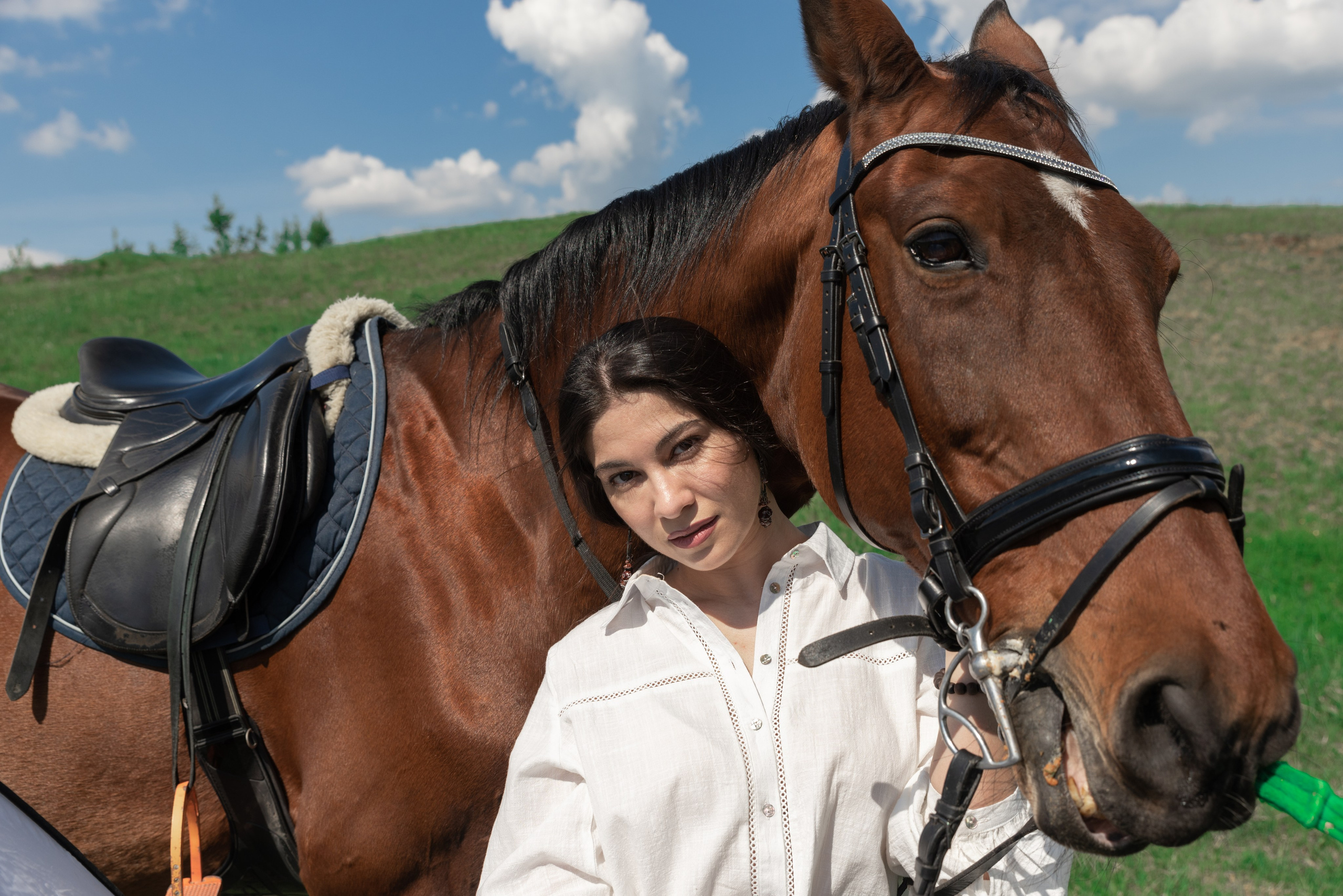 Кристина и конь Неон. Фотограф в Санкт-Петербурге Виктор Кудряшов